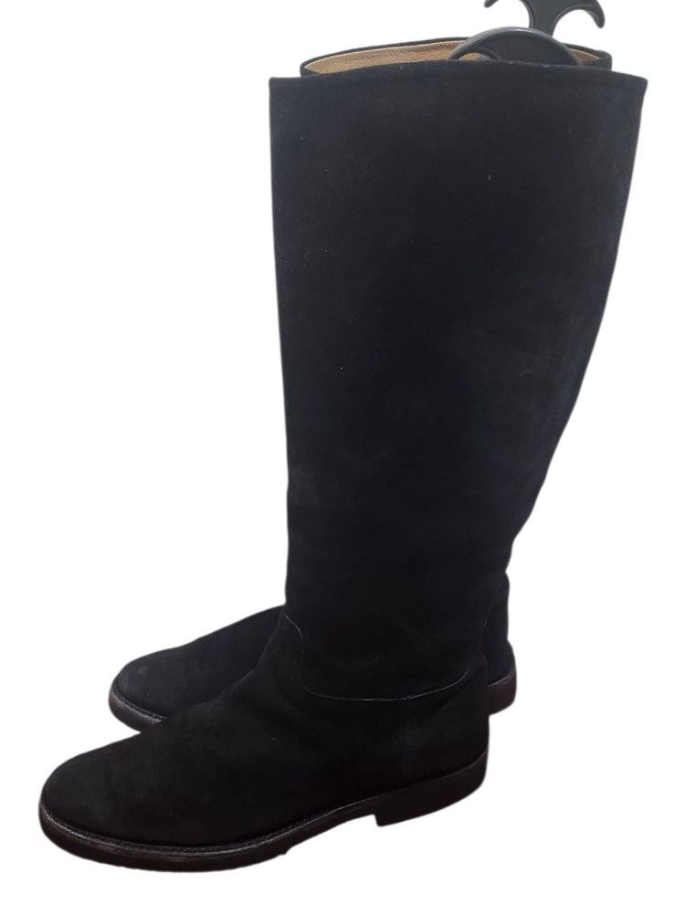 Gravati Gravati Black Suede Knee High Boots Vibram Gumlite Sole 9M Size US 9 / IT 39 - 6 Thumbnail