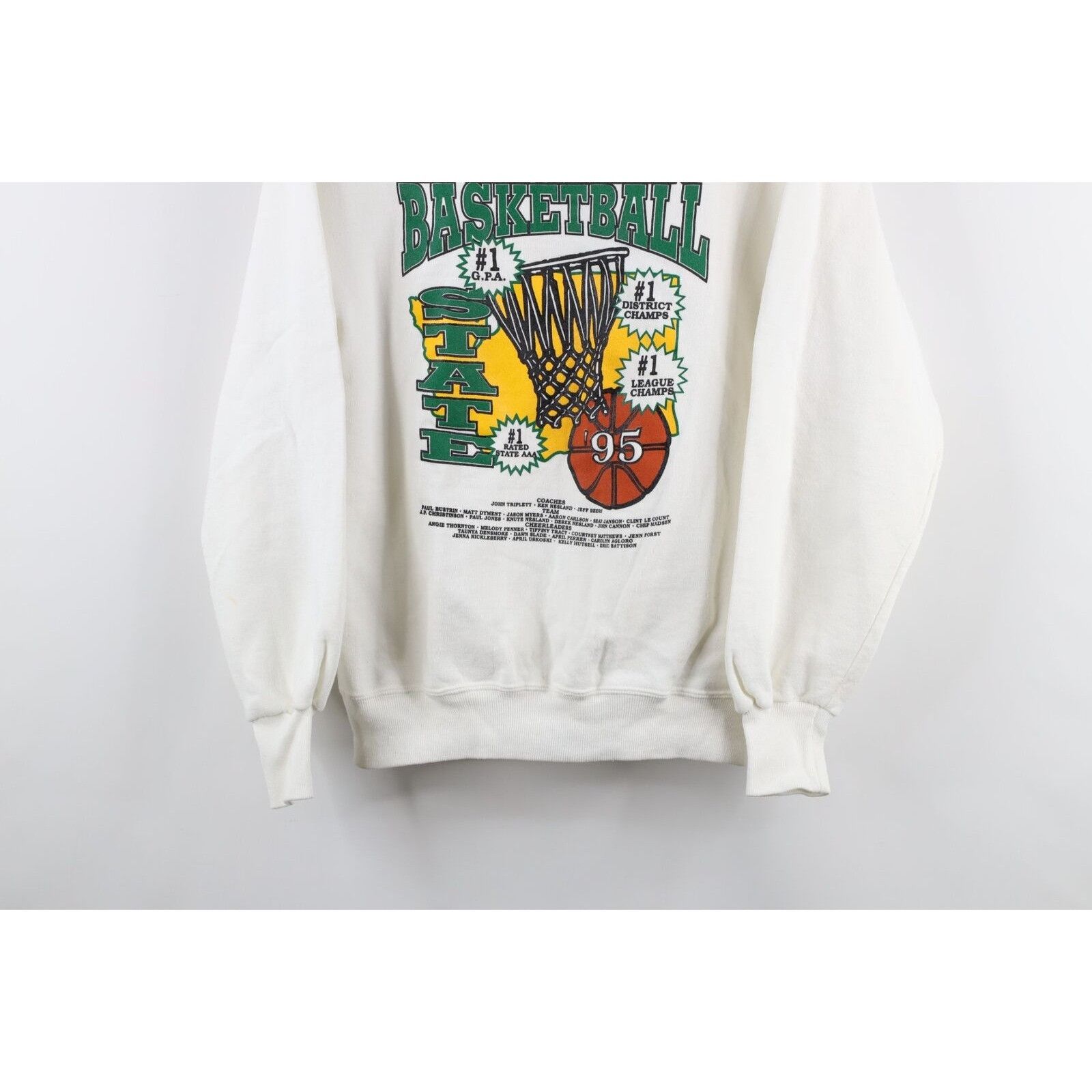 Vintage Vintage 90s Evergreen Basketball Sweatshirt Size M / US 6-8 / IT 42-44 - 3 Thumbnail