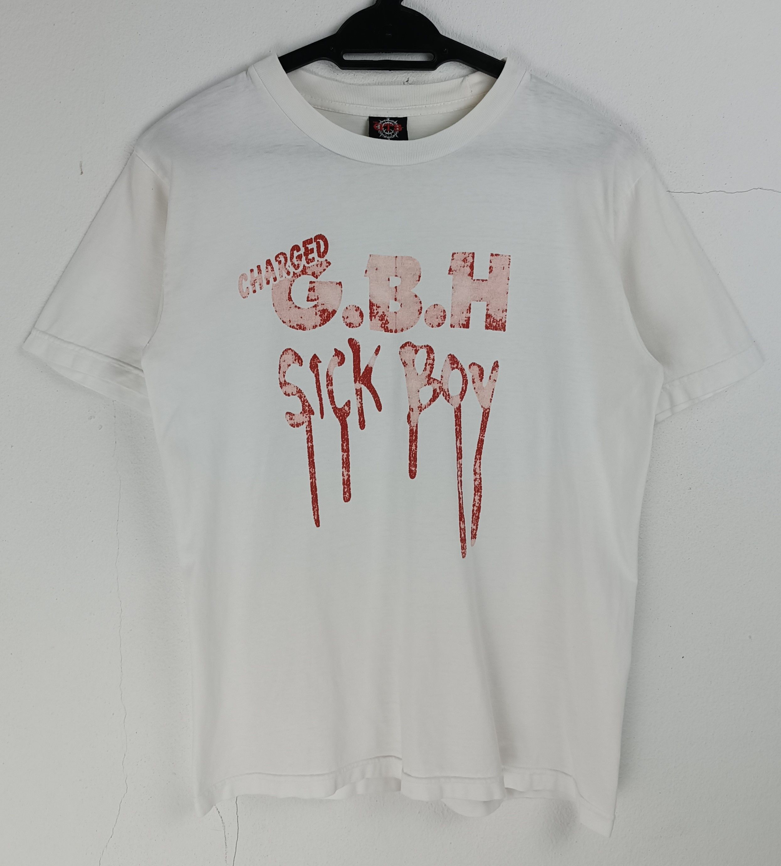 Band Tees THRASHED FADED VINTAGE 2000s CHARGED GBH SICK BOY PUNK crass Size US S / EU 44-46 / 1 - 3 Thumbnail