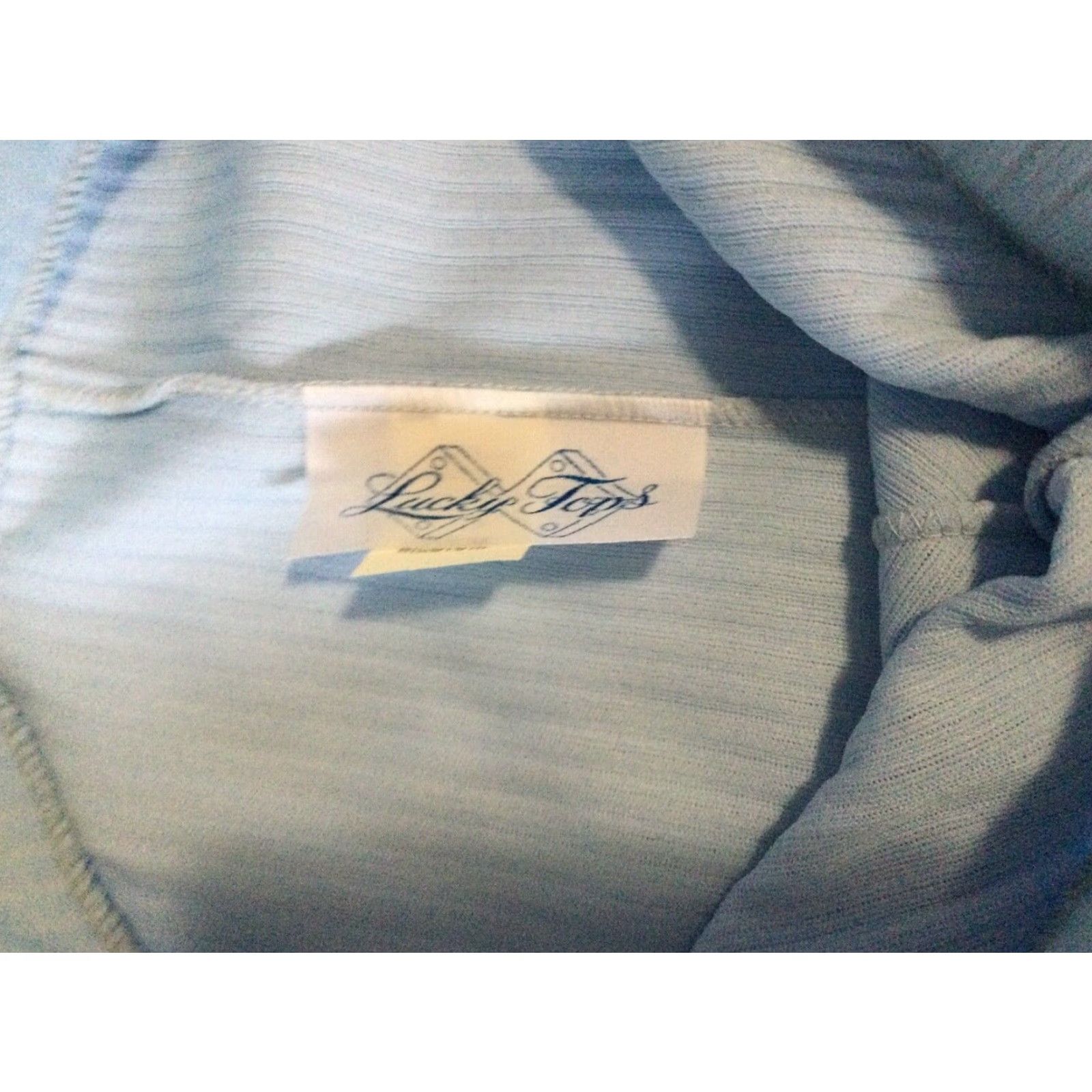 Vintage VINTAGE 70s Lucky Tops Knit Blue Textured Flared Skirt Medium Casual Womens Size 32" / US 10 / IT 46 - 4 Thumbnail