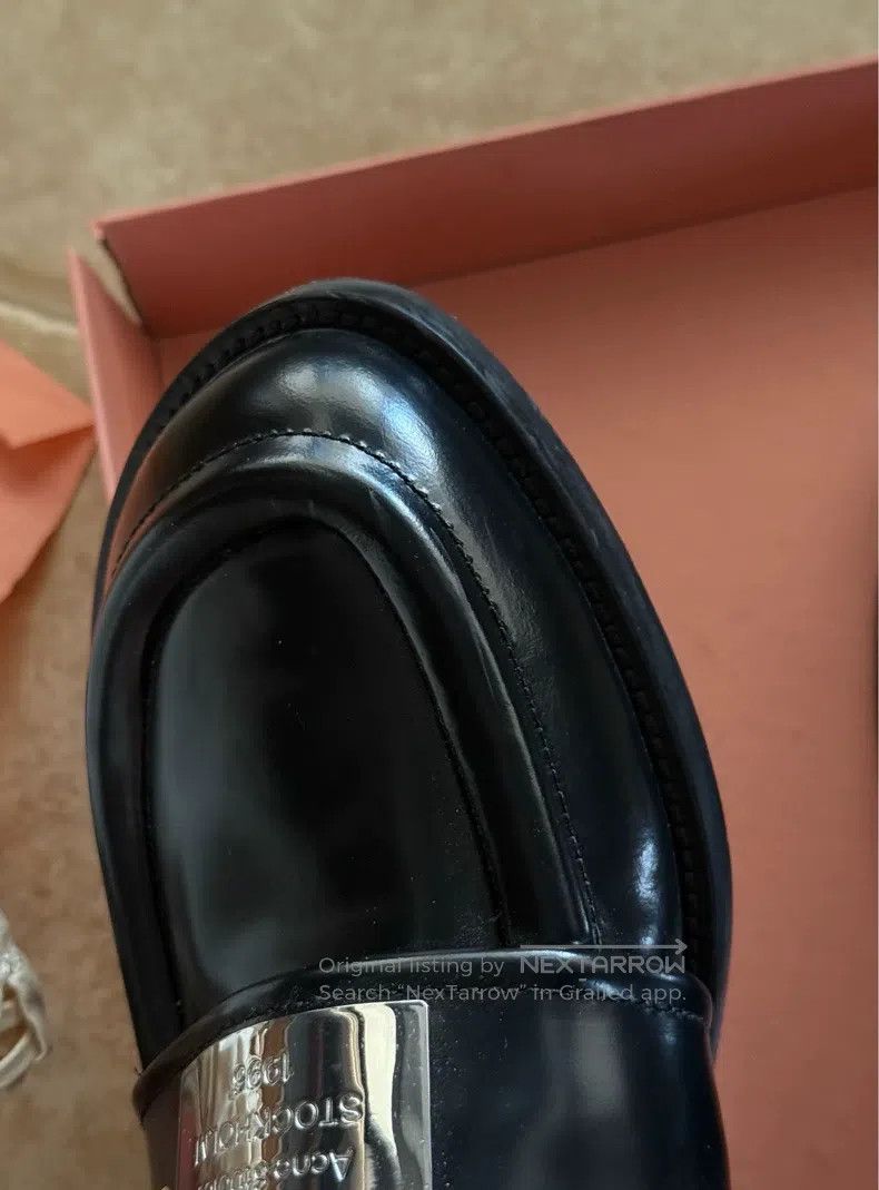 Acne Studios Acne Studios Round-Toe Slip-On Loafers with Silver Metal L Size US 7.5 / IT 37.5 - 8 Thumbnail