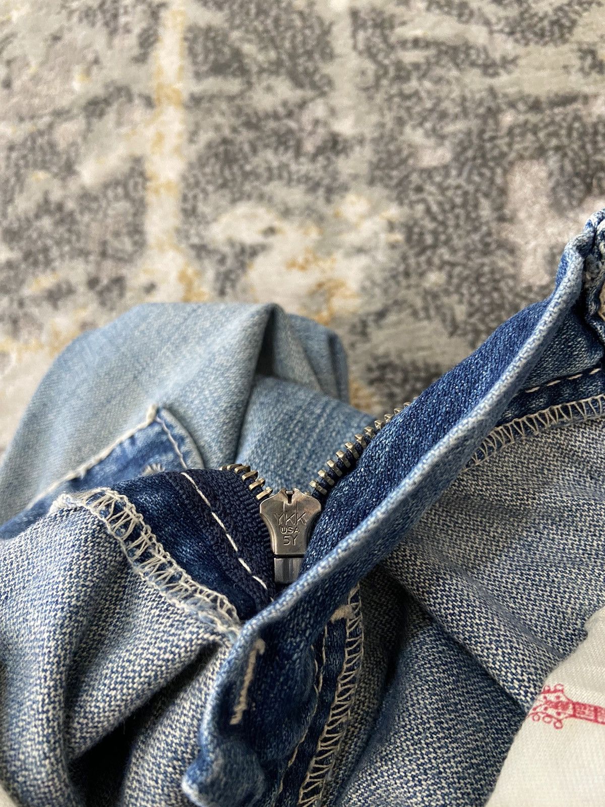 If Six Was Nine × Other × True Religion Y2K REVIVAL FLARE WASH DENIM JEANS Size US 34 / EU 50 - 17 Thumbnail