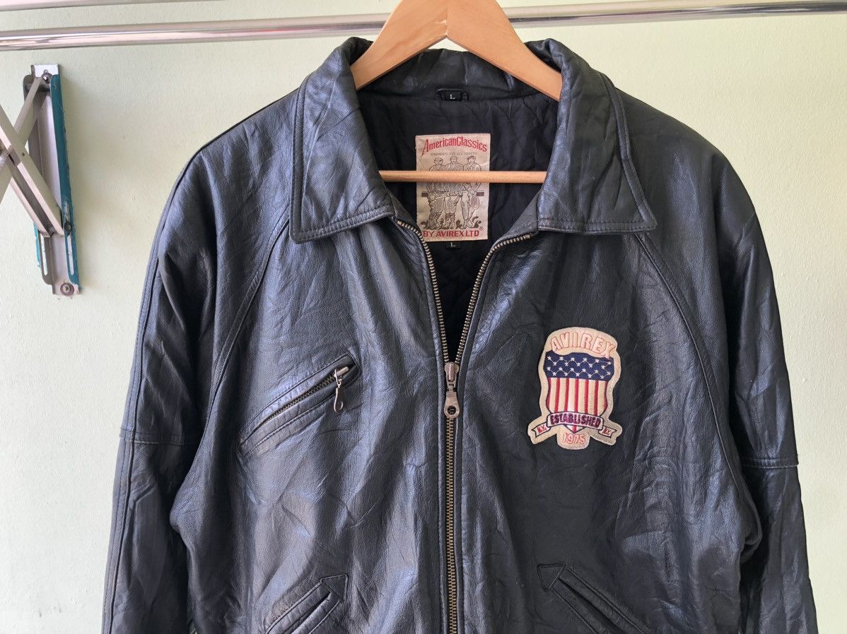 Avirex × Rap Tees 🔥 RARE VINTAGE ICON AVIREX VARSITY LEATHER JACKET Size US L / EU 52-54 / 3 - 7 Thumbnail