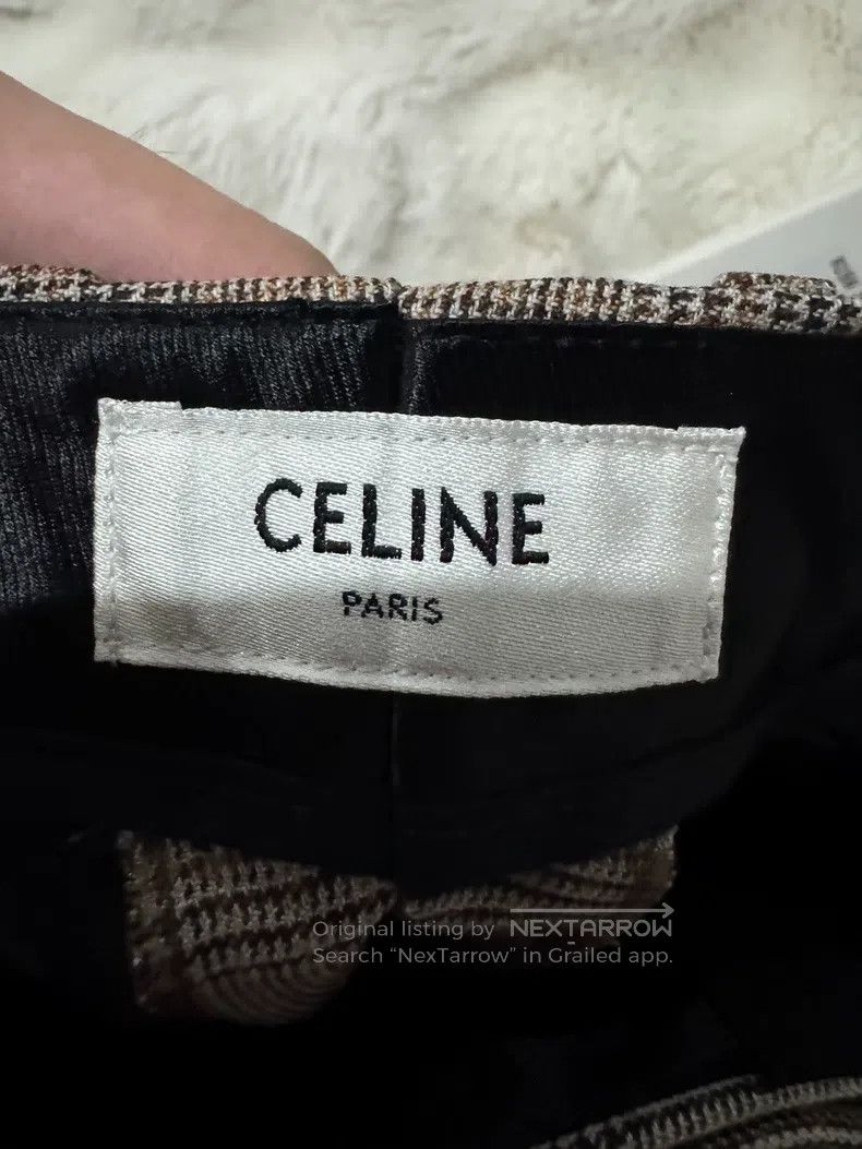 Celine CELINE Wool Plaid Flare Trousers Size US 28 / EU 44 - 4 Thumbnail