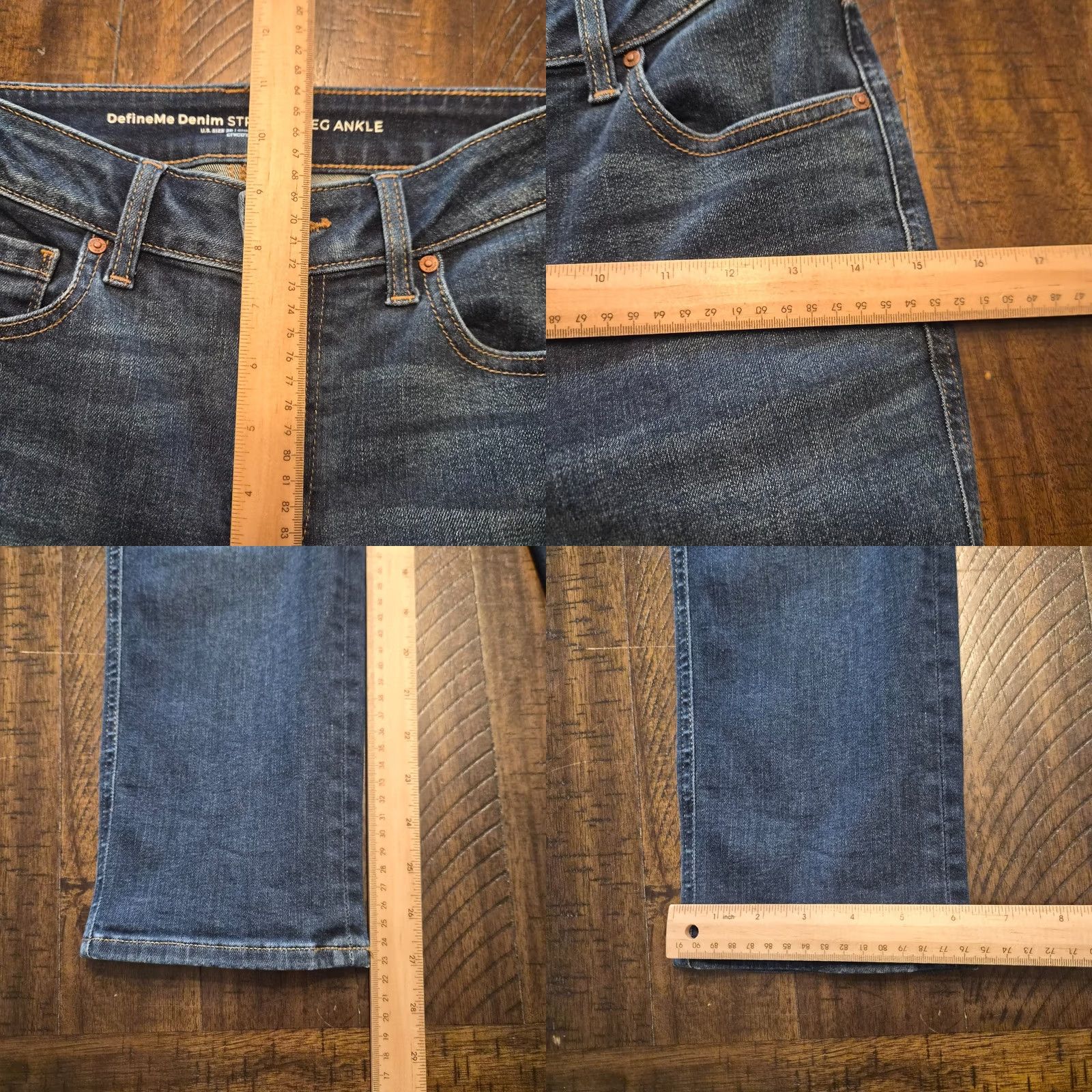 Vintage Chicos Jeans Womens Blue Define Me Denim Straight Leg Ankle Size 2 Regular Size 26" / US 2 / IT 38 - 8 Thumbnail