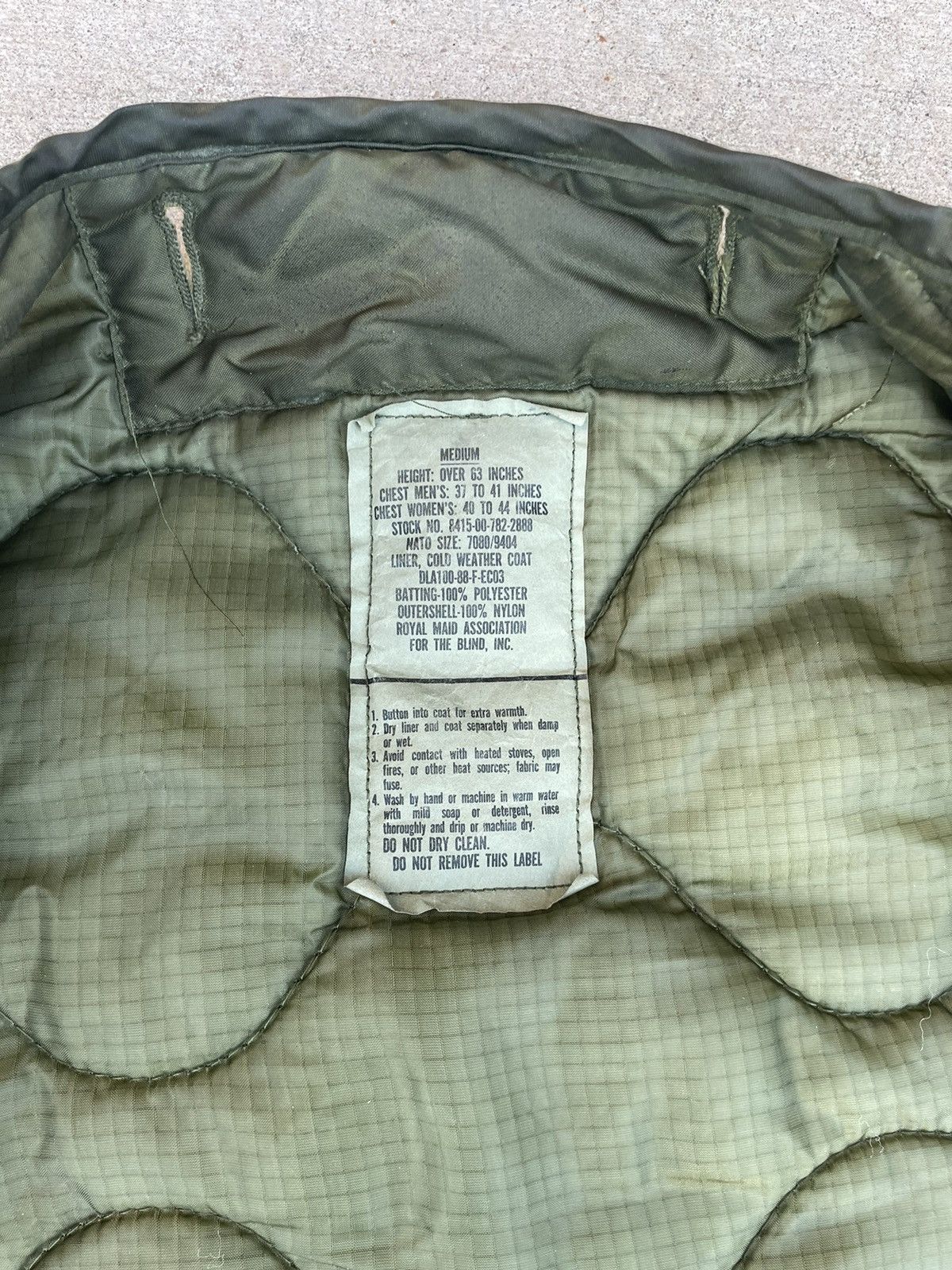 Vintage Military Liner Jacket Size M Size US M / EU 48-50 / 2 - 2 Thumbnail