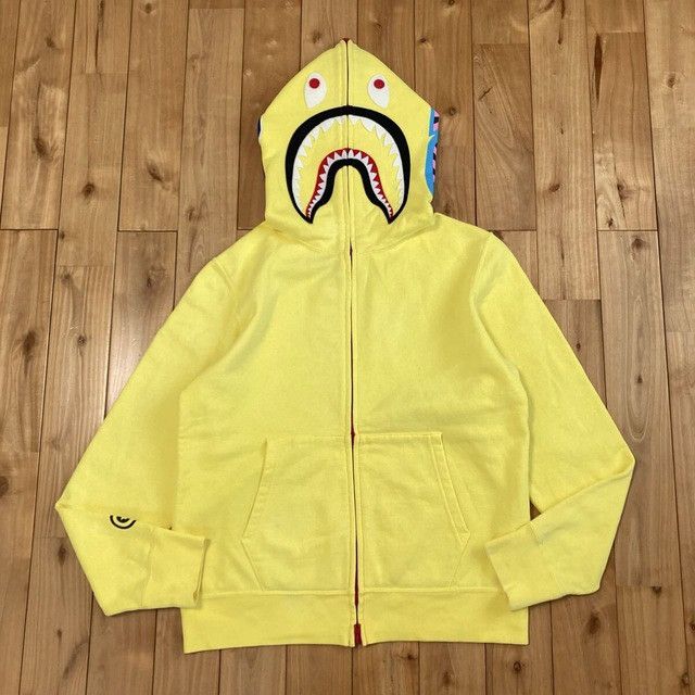 Bape 2010 BAPE Neon Shark Full Zip Hoodie a bathing ape NIGO Size US M / EU 48-50 / 2 - 2 Thumbnail