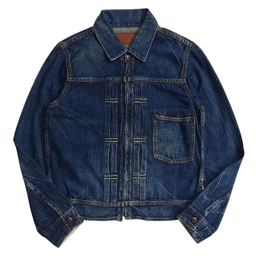 Omnigod Japan Double Pleated Type 1 Denim Zip Jacket