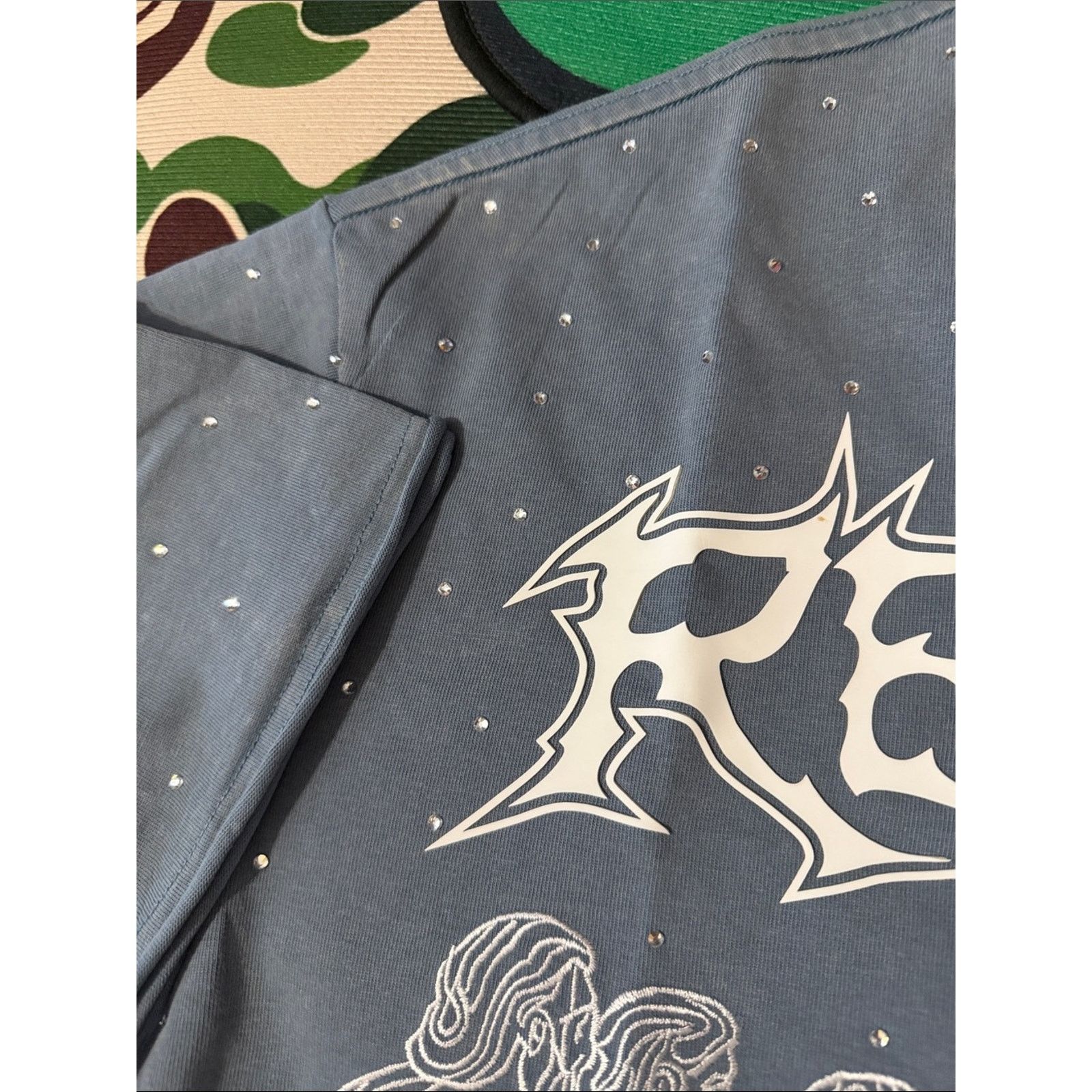 Other RESERVE “KINGDOM OF GOD” RESURRECTION - RHINESTONES TEE Size US S / EU 44-46 / 1 - 5 Thumbnail