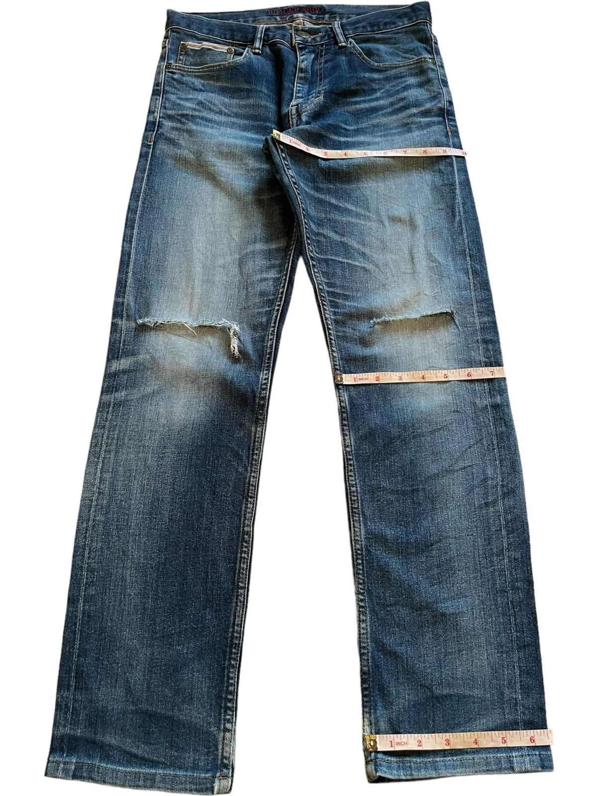 Black Label × Japanese Brand SALES🔥Vintage Black Label Selvedge Distress Jeans Size US 29 - 15 Thumbnail