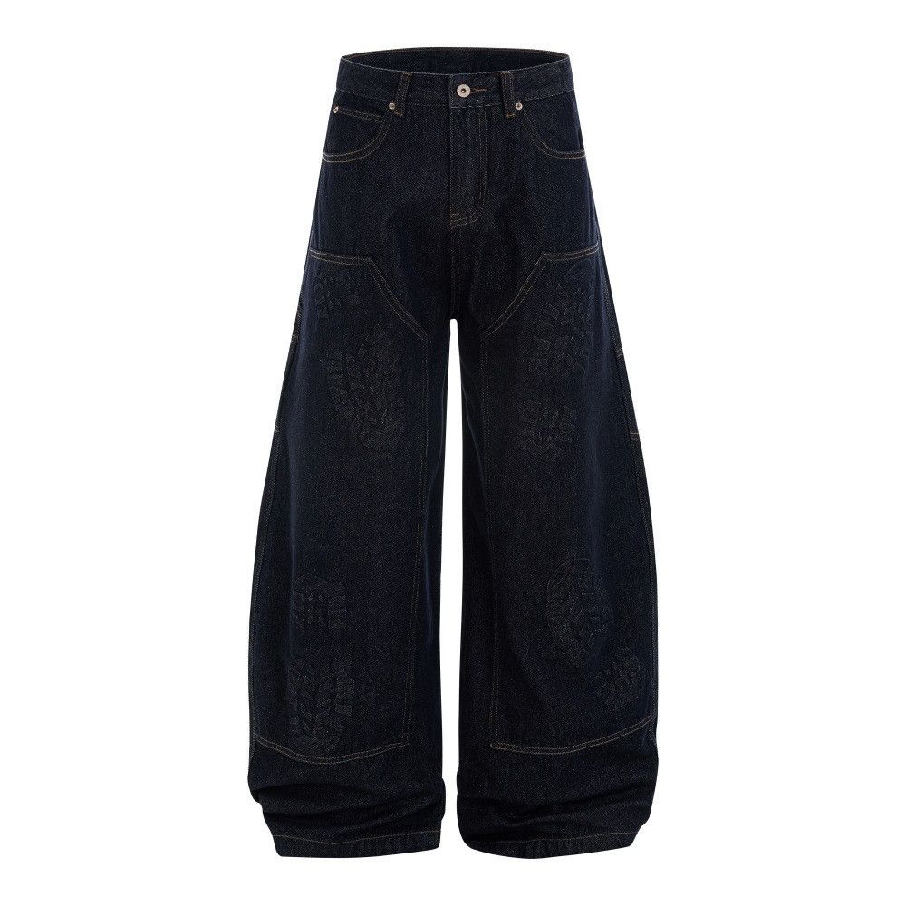 Vintage Men's high street workwear wide-leg loose scimitar jeans Size US 32 / EU 48 - 1 Thumbnail