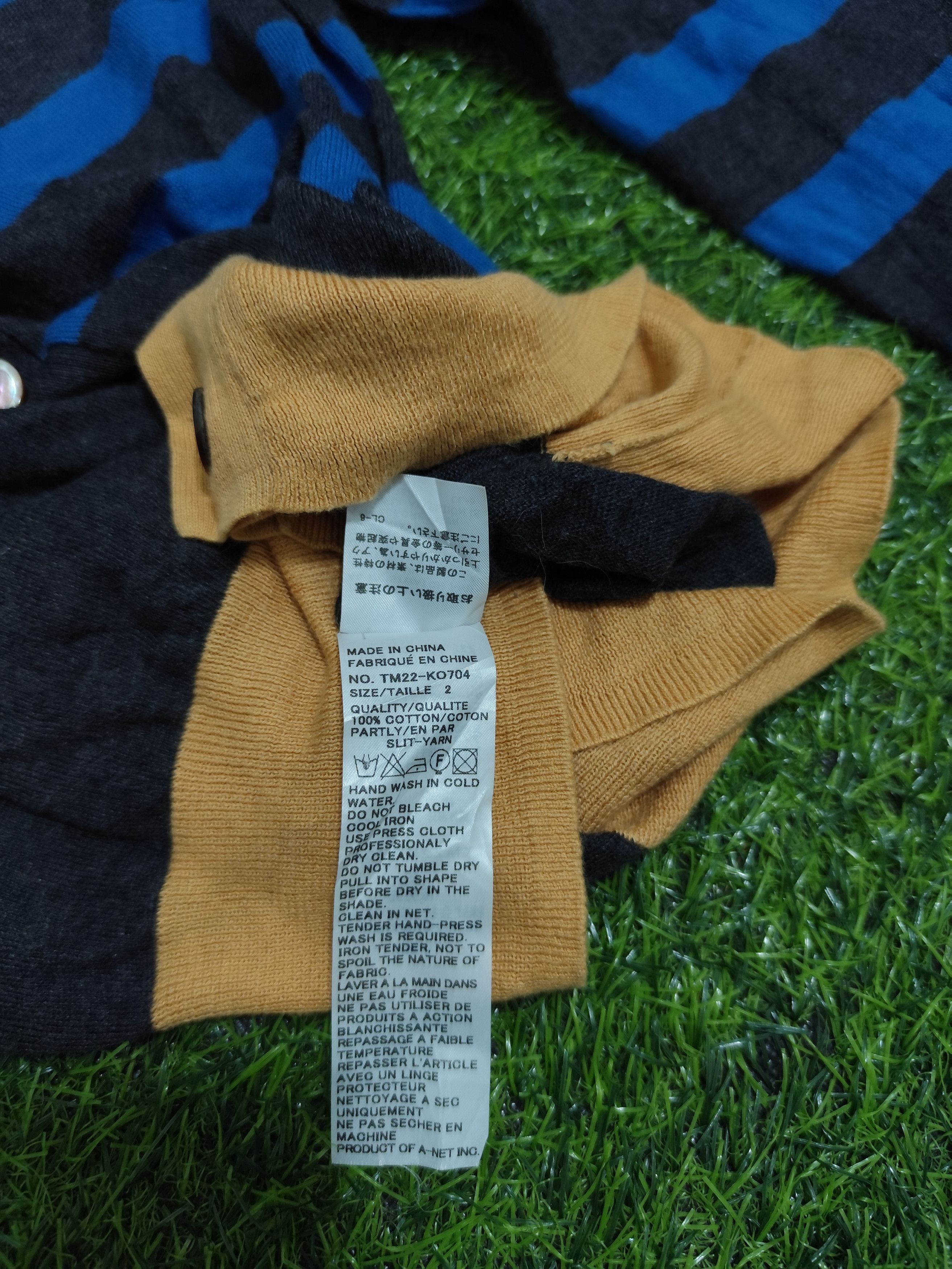 Issey Miyake Issey miyake Tsumori Chisato Cats Stripes Cardigan Size US M / EU 48-50 / 2 - 6 Thumbnail