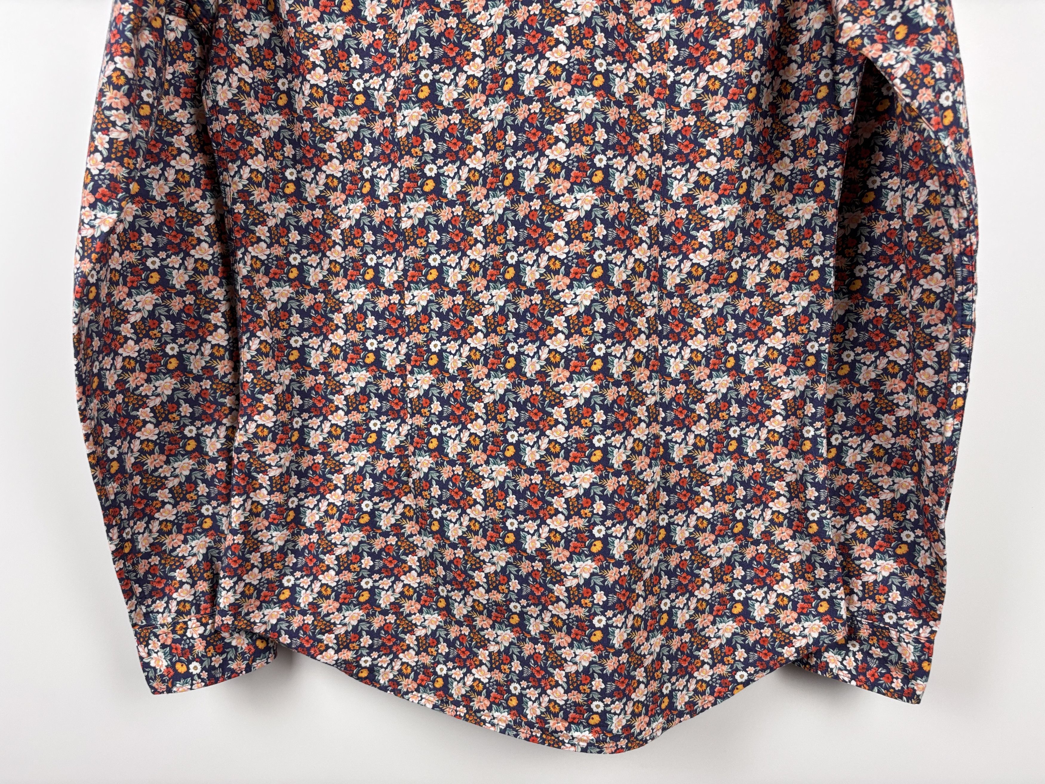Zara ZARA Floral Button Down Shirt Slim Fit Multicolor Cotton S Size US S / EU 44-46 / 1 - 6 Thumbnail
