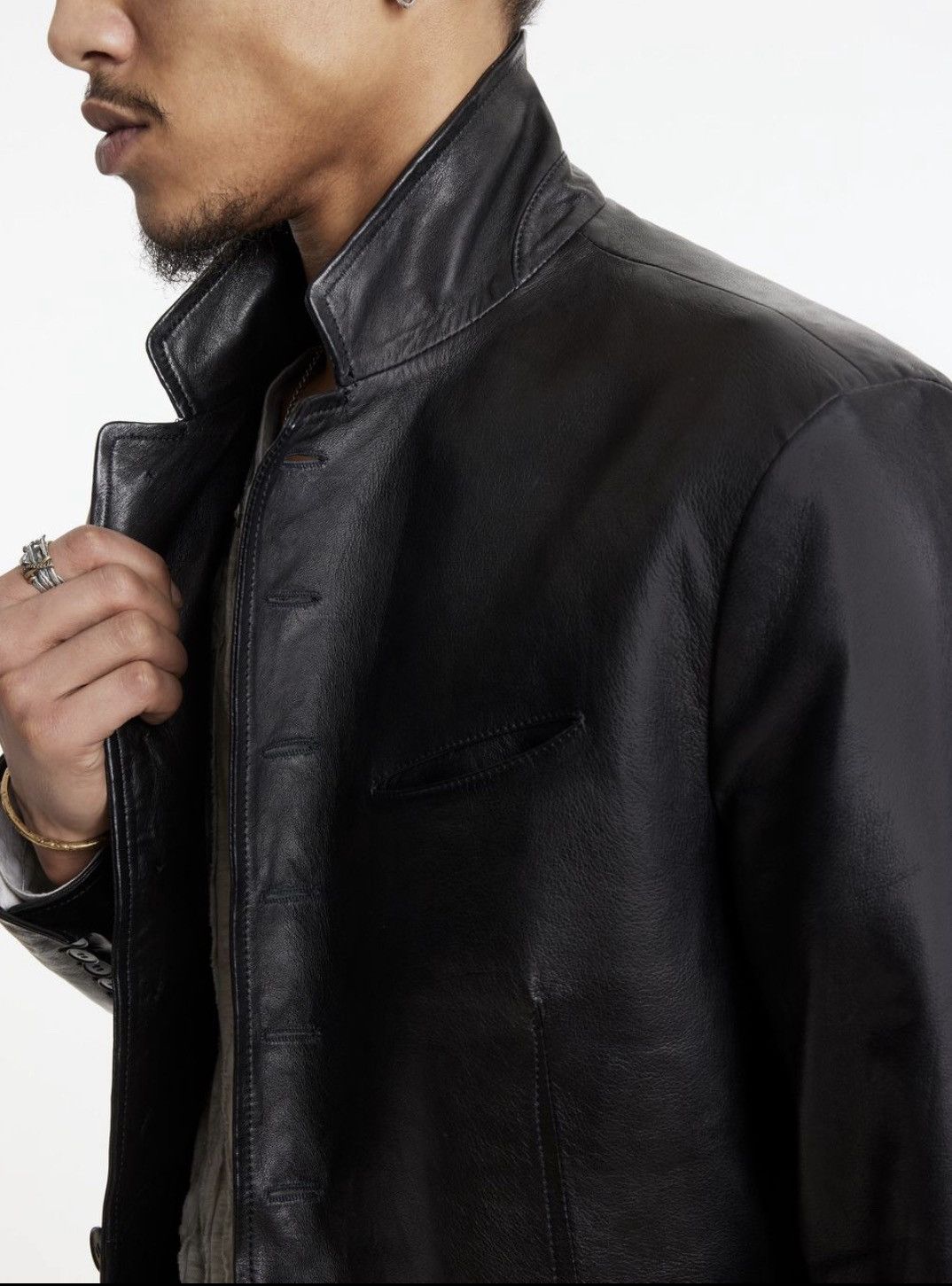 John Varvatos Woodward leather jacket. 50 Size US M / EU 48-50 / 2 - 2 Thumbnail