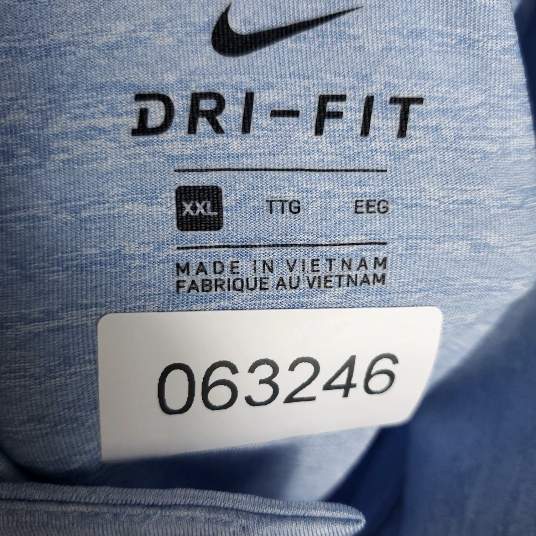 Nike Nike Polo Shirt Golf Mens 2XL Blue Dri-Fit Short Sleeve Casual Cap Collar Nike Golf Swoosh Mens Polo Size US XXL / EU 58 / 5 - 8 Thumbnail