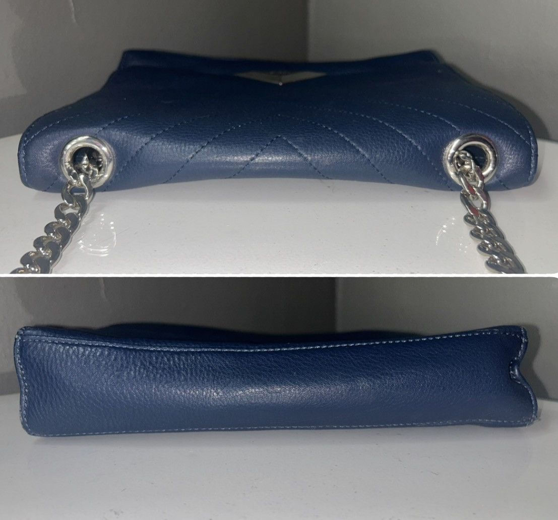 Karl Lagerfeld Karl Lagerfeld Paris GG Blue Quilted Chevron Shoulder Bag Size ONE SIZE - 9 Thumbnail