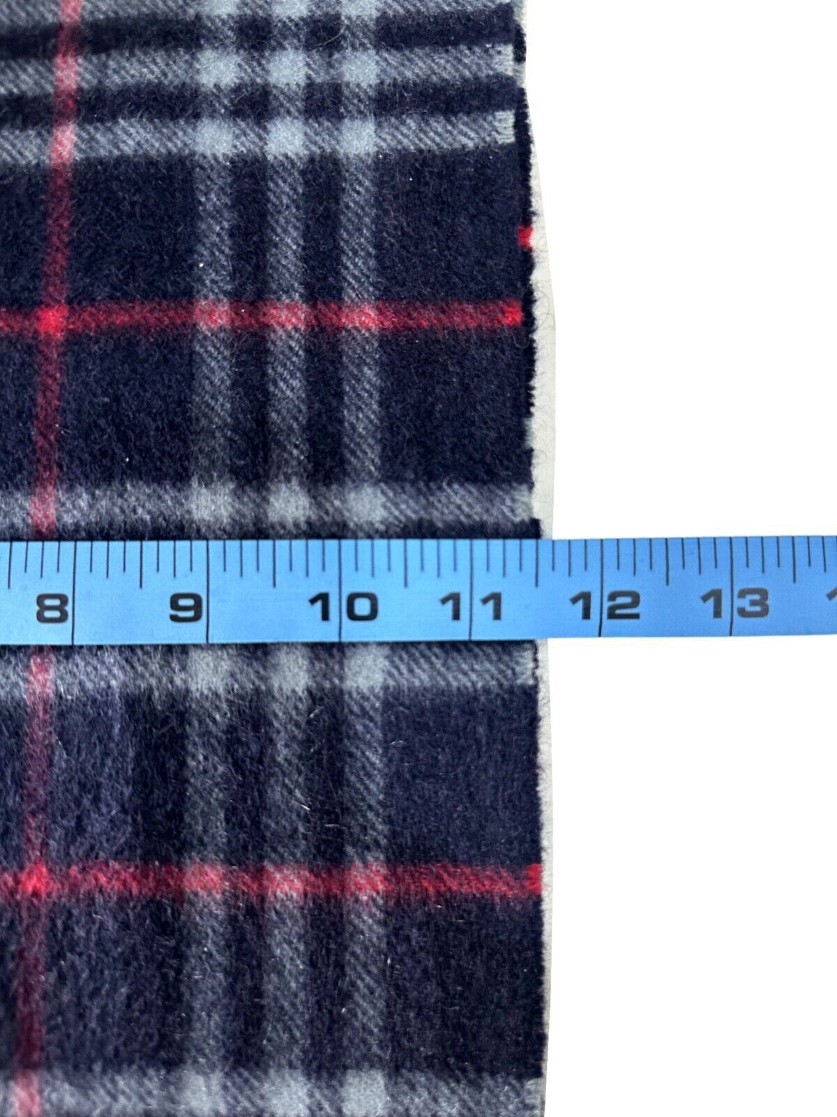 Burberry Burberry Vintage Unisex Scarf Navy Blue 100% Cashmere Size ONE SIZE - 7 Thumbnail