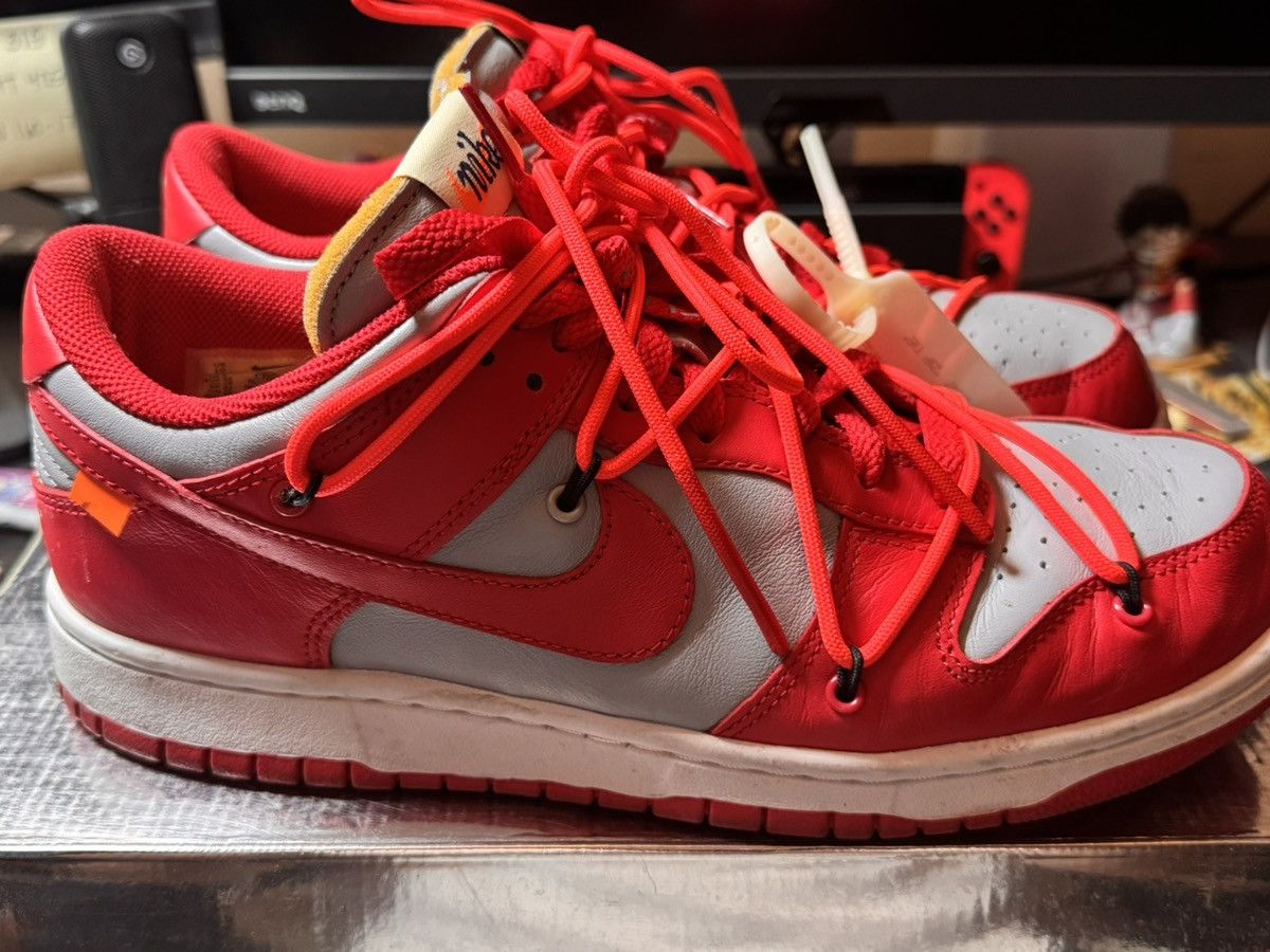 Nike × Off-White Nike x OFF WHITE Dunk Varsity Red Size US 10 / EU 43 - 2 Thumbnail