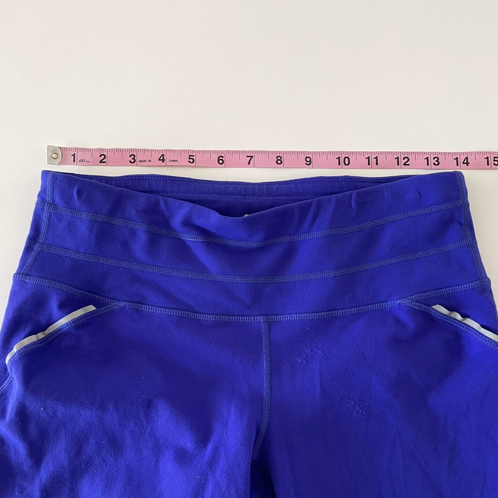 Athleta Athleta Leggings Cropped Women's M Purple Yoga Running Activewear Size 32" / US 10 / IT 46 - 4 Thumbnail