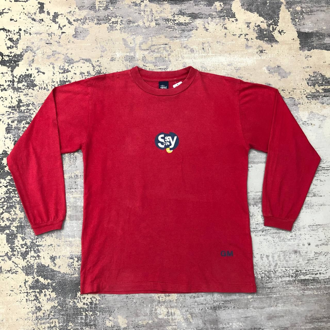 Stussy T422 90s STUSSY LONG SLEEVE TEE Size US M / EU 48-50 / 2 - 2 Thumbnail