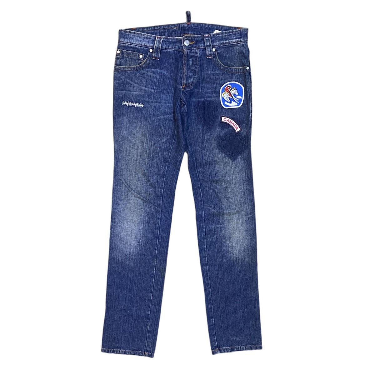 Designer × Dsquared2 × Vintage Dsquared2 Chip Chip Motherfucker Jeans Size US 30 / EU 46 - 1 Thumbnail