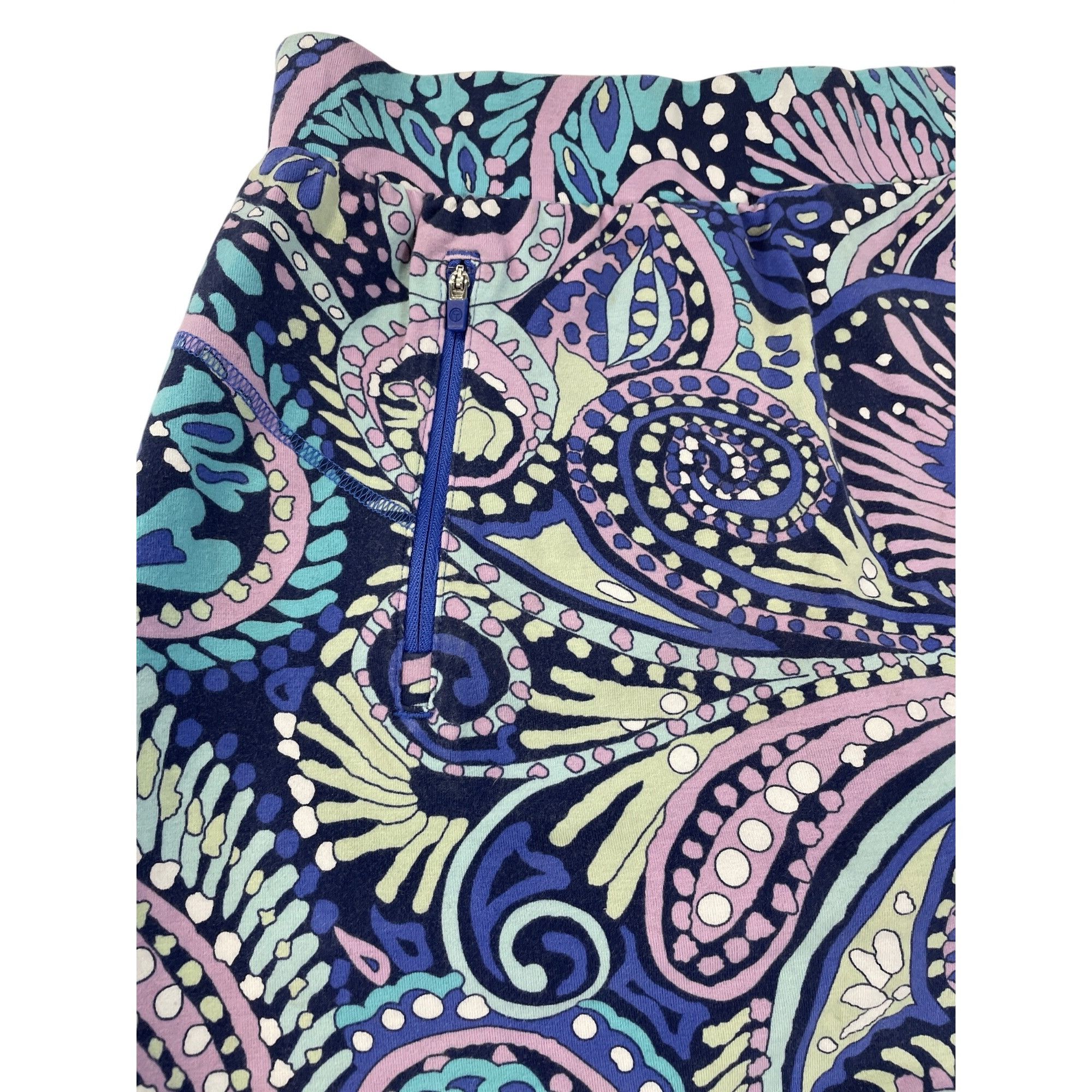 Talbots Talbots Womens Paisley Print Skort SP Blue/Purple Sz SP SKU Size XS / US 0-2 / IT 36-38 - 2 Thumbnail