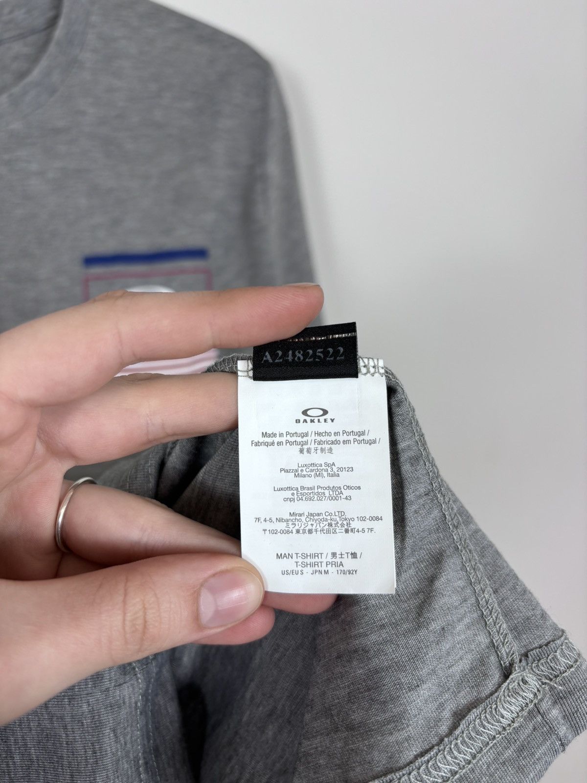 Oakley Oakley Gray Melange NWT Texas USA T-Shirt Tee Men’s Big Logo Size US S / EU 44-46 / 1 - 13 Thumbnail