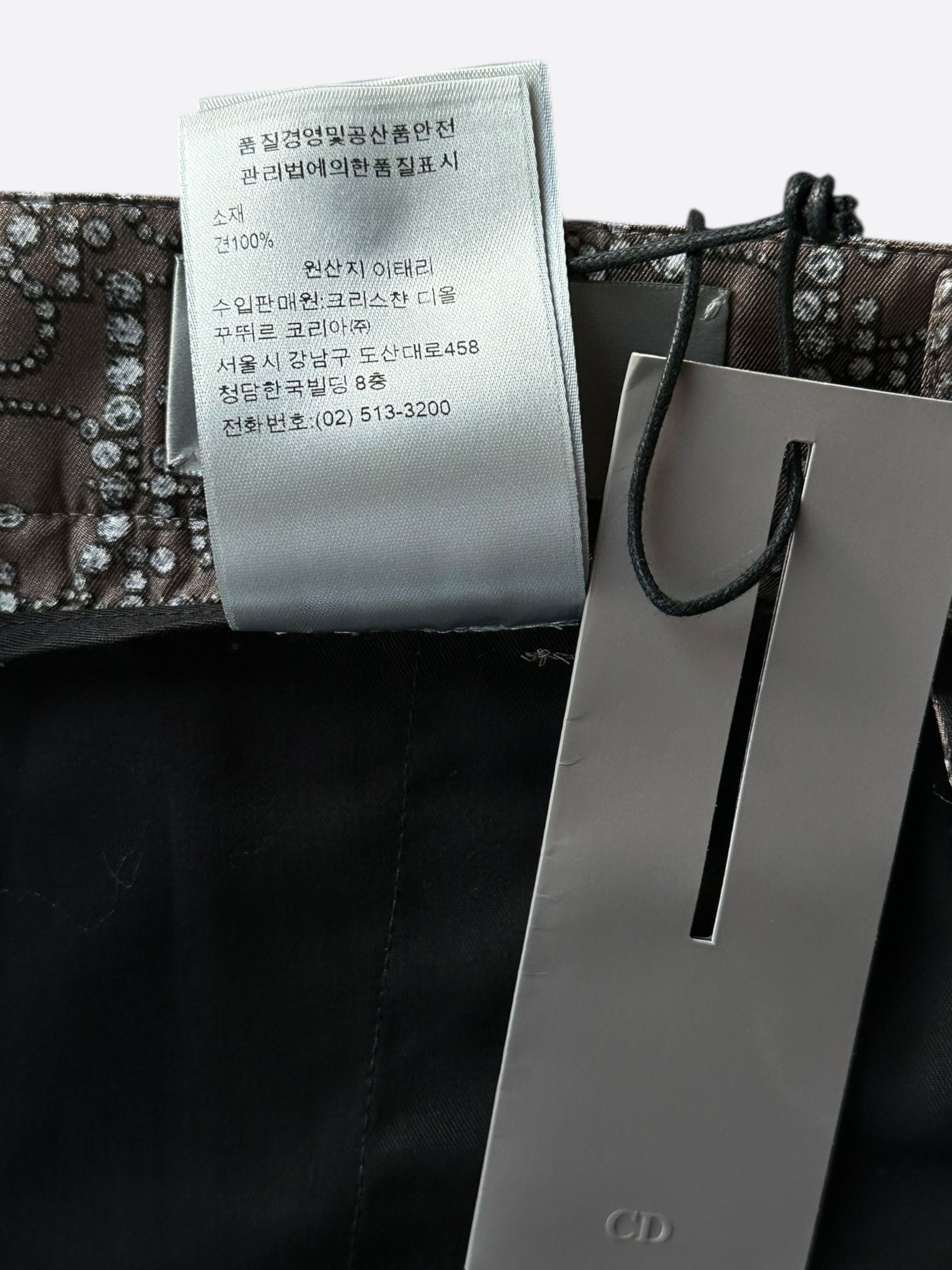 Dior Dior Brown & Pearl Oblique Silk Shorts Size US 30 / EU 46 - 5 Thumbnail