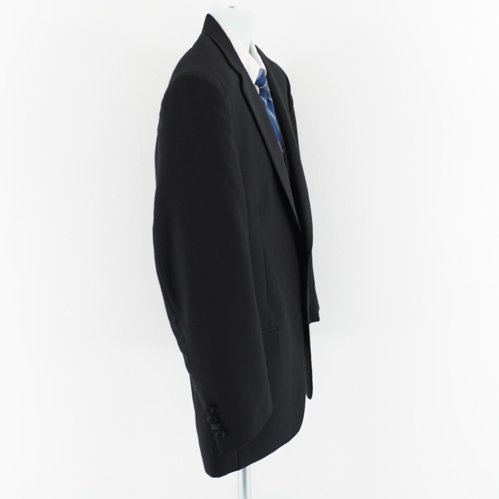 Jos. A. Bank Jos A Bank Black Wool 1 Felt Button Tuxedo Jacket 40S Or Sli Size 40S - 8 Thumbnail