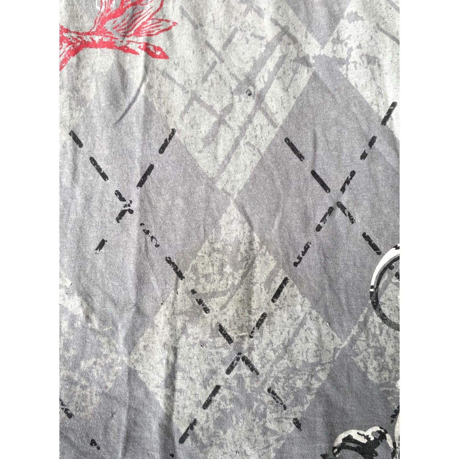 Affliction VINTAGE Downward Spiral T-Shirt XL Gray Skull Grunge Emo Men Crew Neck Short Sleeve Cotton Size XL Size US XL / EU 56 / 4 - 6 Thumbnail