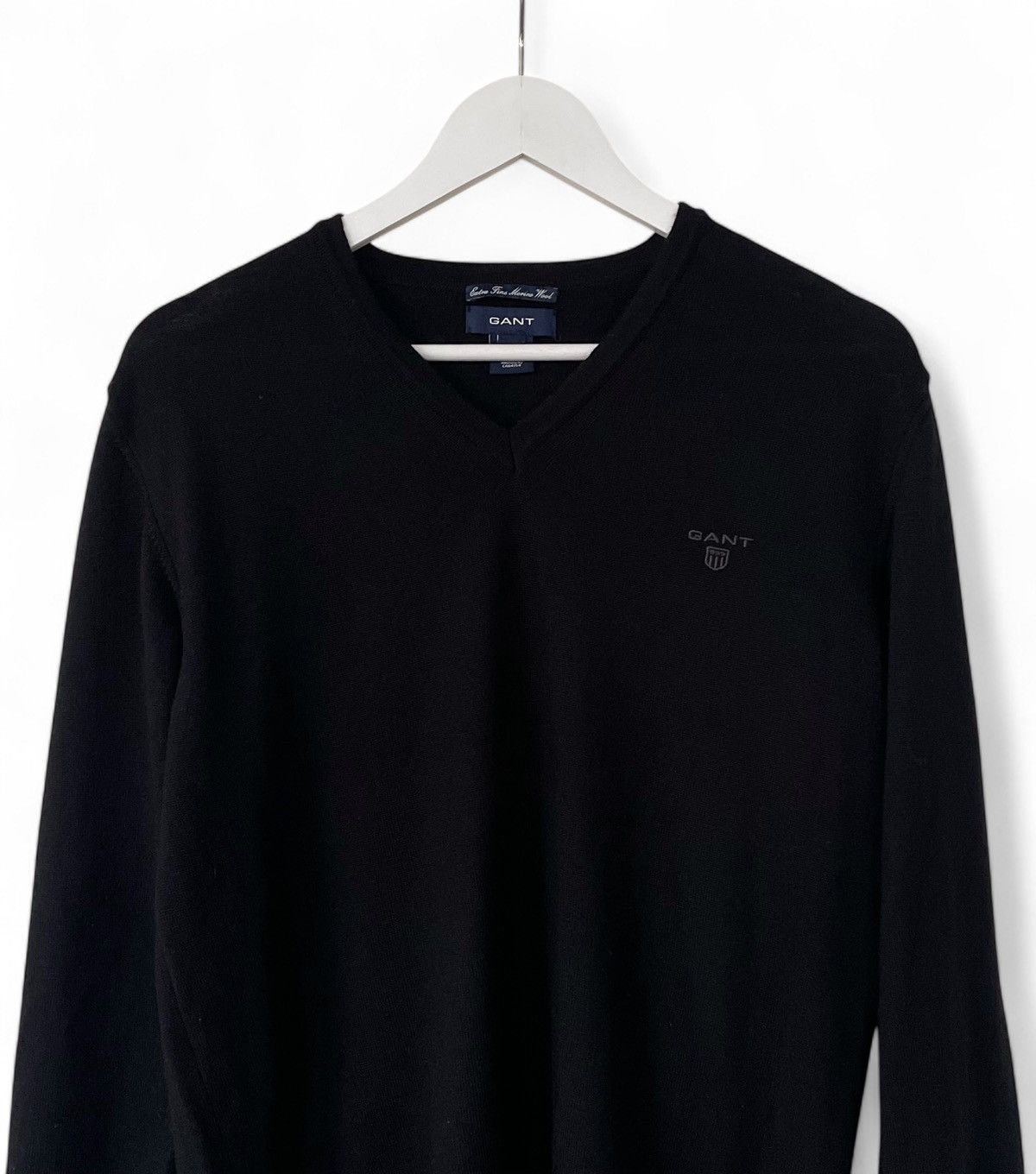 Gant GANT Logo Merino Wool Sweater Jumper Men's Size M Size US M / EU 48-50 / 2 - 3 Thumbnail