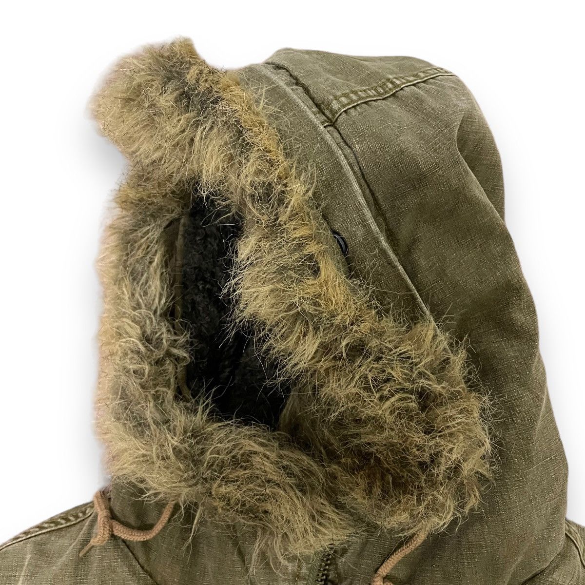 14th Addiction × Johnbull × Le Grande Bleu (L.G.B.) 🇯🇵 VINTAGE JOHN BULL MILITARY FUR SHERPA JACKET Size US L / EU 52-54 / 3 - 10 Thumbnail