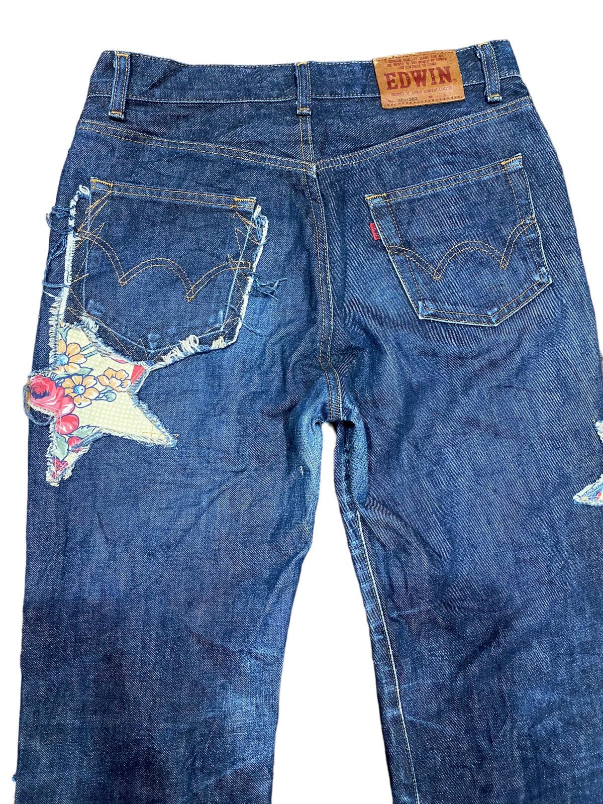 Edwin Miss Edwin Jeans Custom Pathces Badge Size 30" / US 8 / IT 44 - 8 Thumbnail