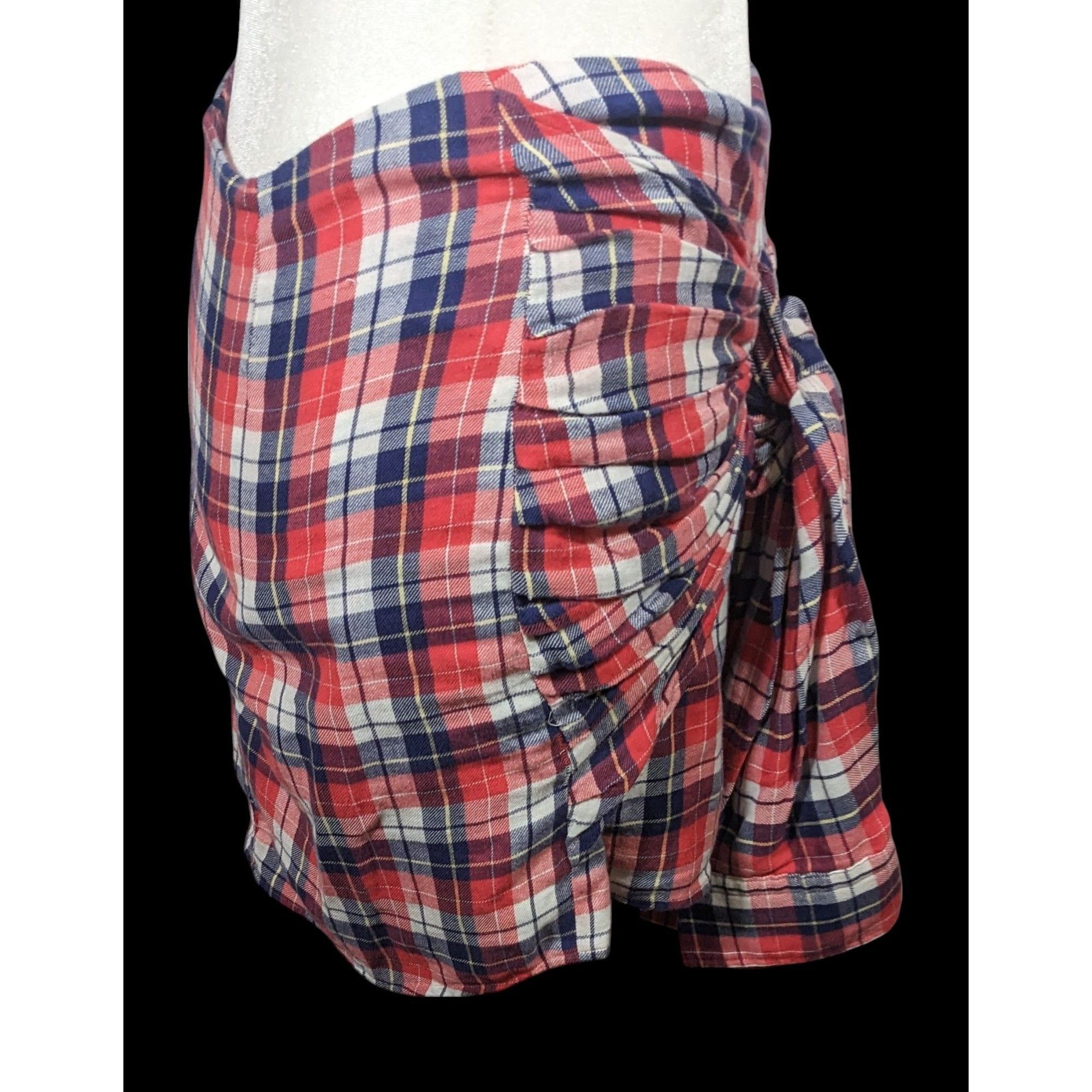 Gant Rugger Gant Rugger Grunge 90s Style Plaid Faux Flannel Shirt Tie Sk Size 30" / US 8 / IT 44 - 3 Thumbnail