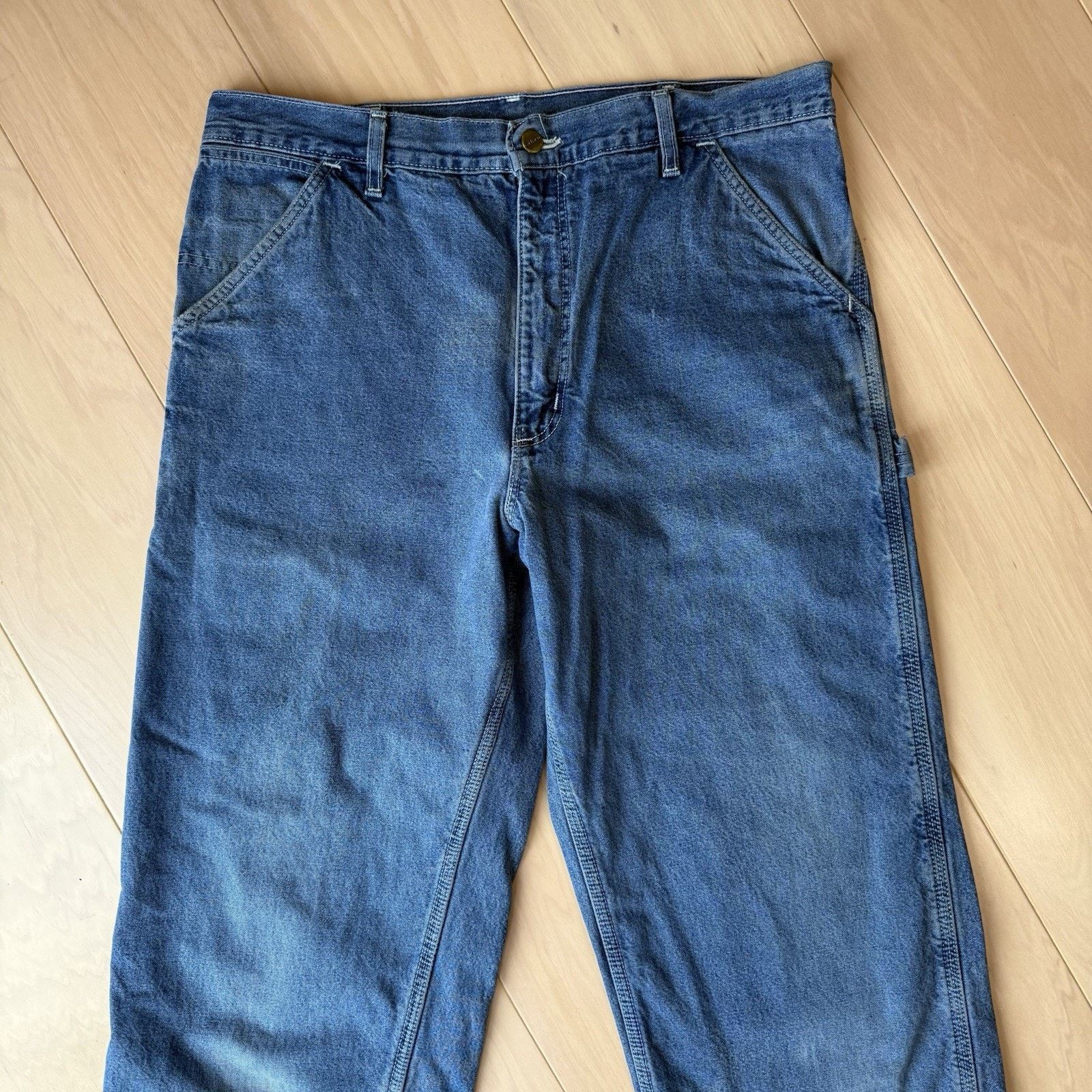 Carhartt × Vintage Carhartt Carpenter Pants 36 Blue Flannel Lined Heavy Denim Size US 36 / EU 52 - 3 Thumbnail