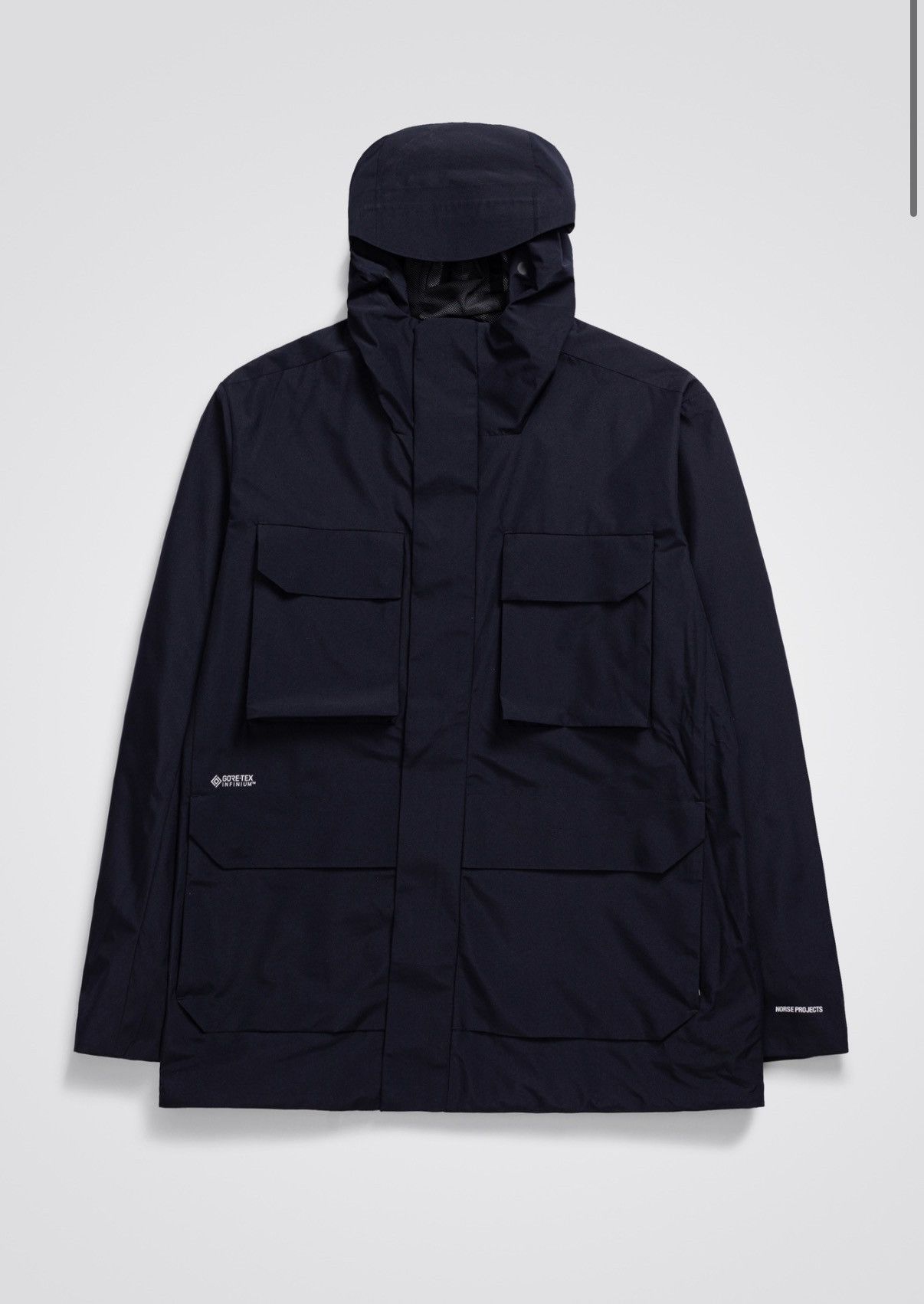 Norse Projects Norse Projects GoreTex Infinium Nunk Rain Jacket Navy Size US S / EU 44-46 / 1 - 1 Thumbnail