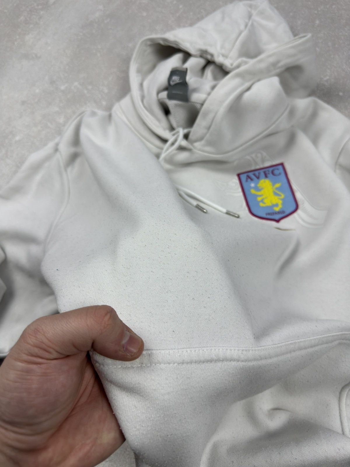 Nike Vintage Nike 00s Aston Villa FC Football Hoodie Soccer Size US L / EU 52-54 / 3 - 11 Thumbnail