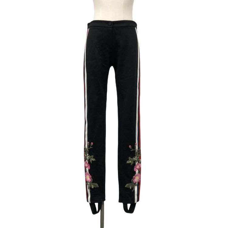 Gucci Gucci Floral Embroidered Stirrup Pants Size S Size 27" / US 4 / IT 40 - 1 Thumbnail