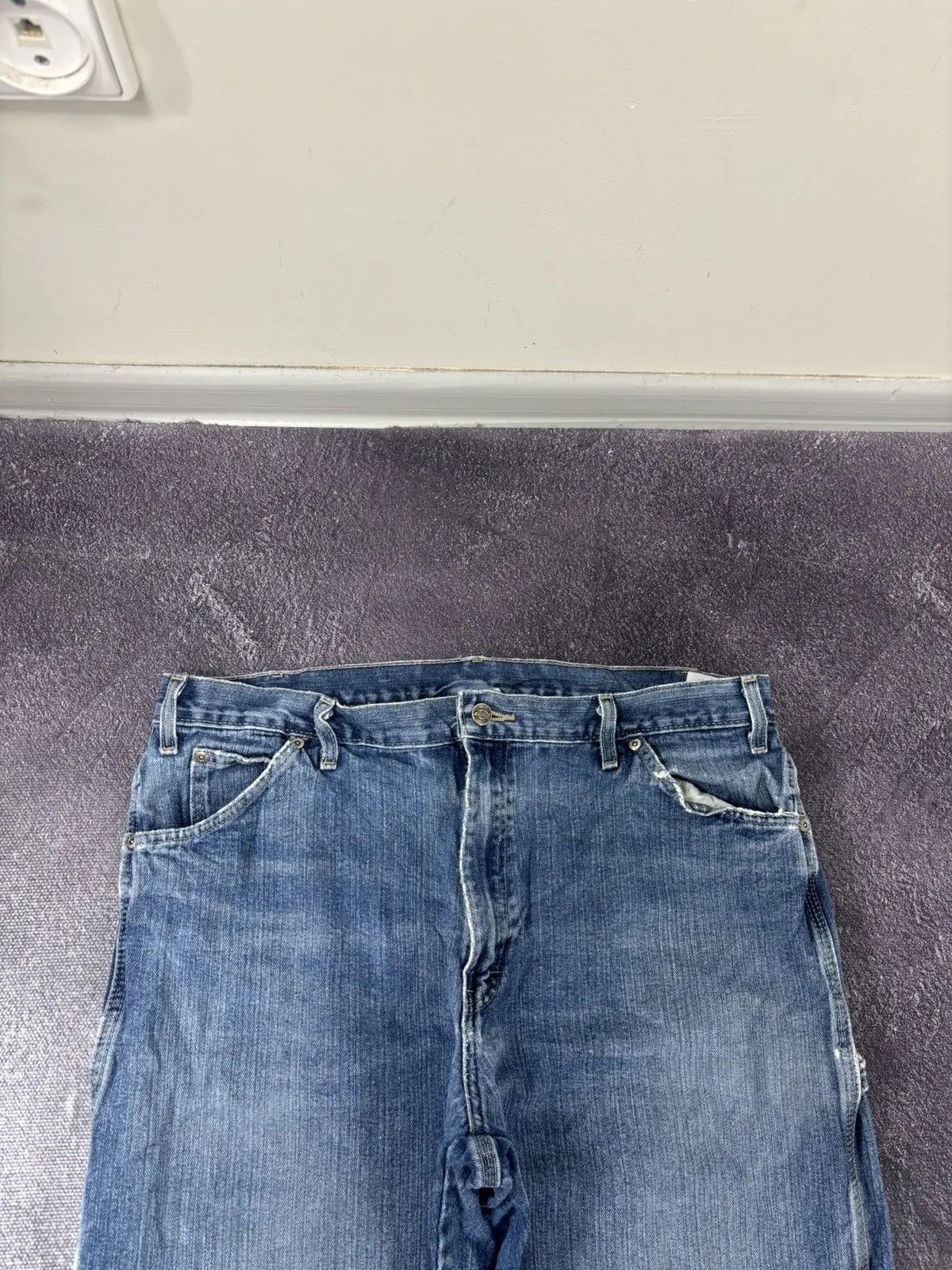 Dickies × Vintage Vintage Dickies USA Blue Work Denim Baggy Jeans Size US 38 / EU 54 - 8 Thumbnail