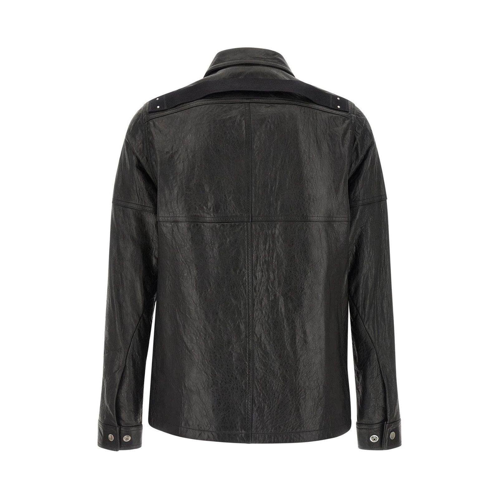 Rick Owens RICK OWENS Brad Black Leather Jacket New & Authentic (Men's Size US L / EU 52-54 / 3 - 2 Thumbnail