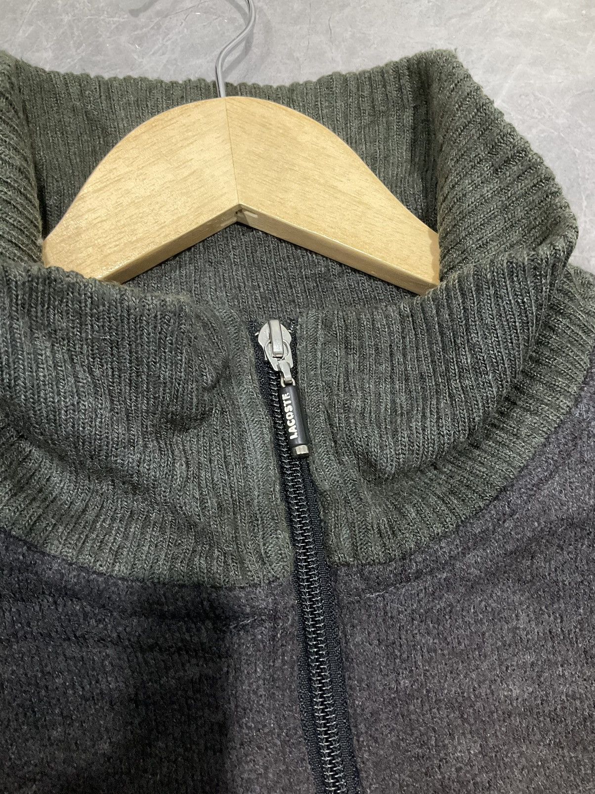 Japanese Brand × Lacoste × Vintage Vintage Thrashed Faded Lacoste Japan Brand Half Zip Fleece Size US XL / EU 56 / 4 - 4 Thumbnail