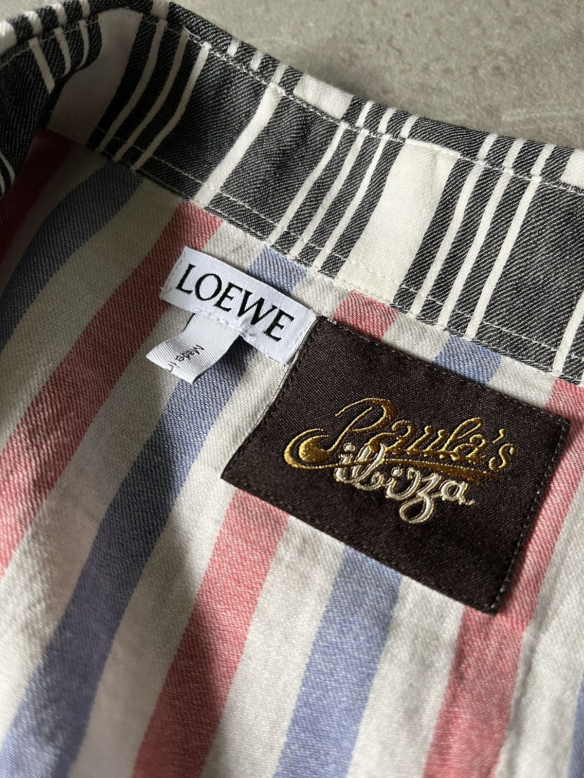 Loewe Loewe Paula’s striped shirt button up red blue white Size M / US 6-8 / IT 42-44 - 12 Thumbnail