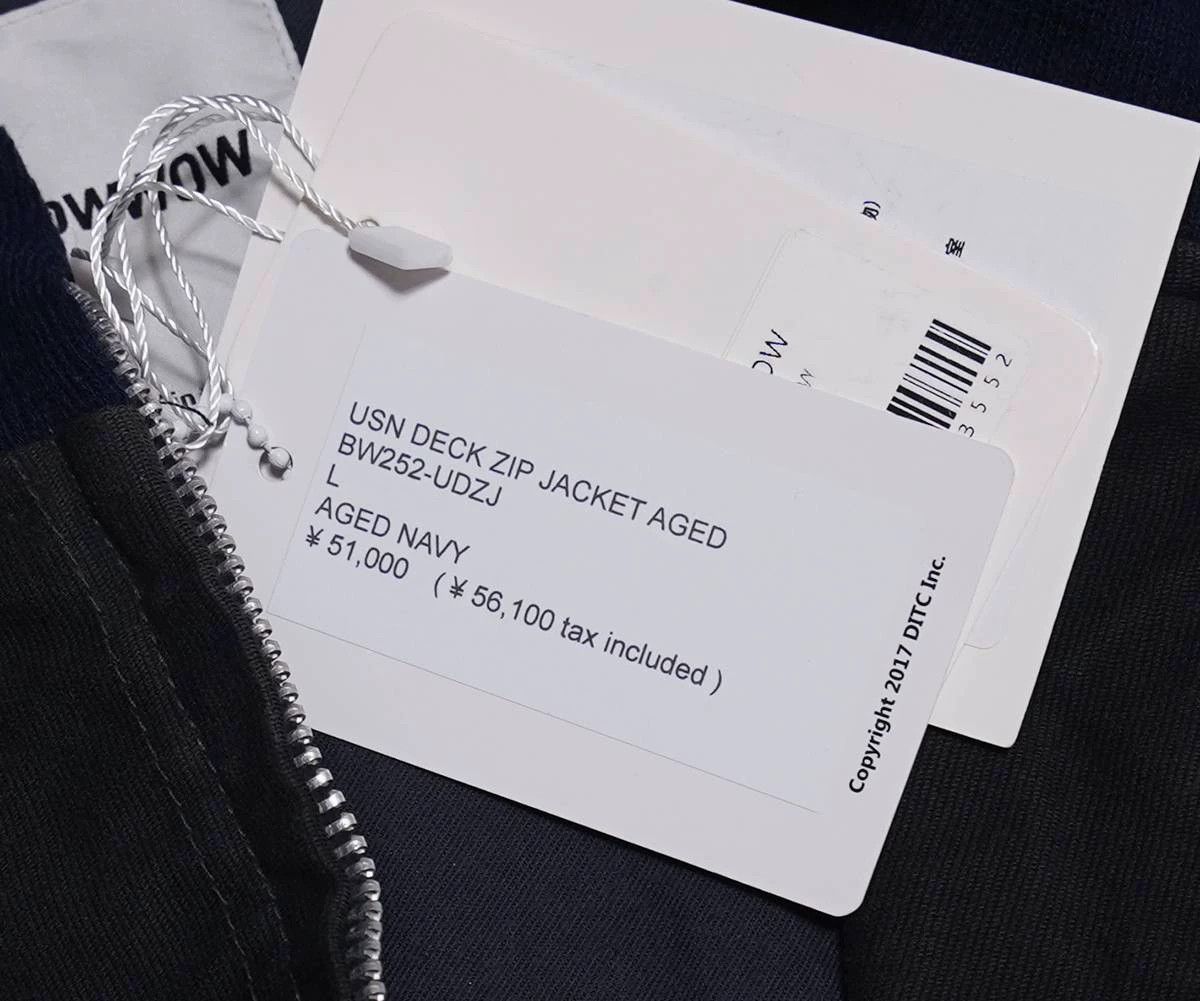 Other BOWWOW USN N1 Deck Zip Jkt Aged Navy L 25AW Size US L / EU 52-54 / 3 - 6 Thumbnail