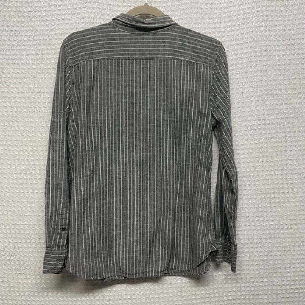 Ralph Lauren Ralph Lauren Gray/White StripeCotton Button Up Shirt Women L Size L / US 10 / IT 46 - 7 Thumbnail
