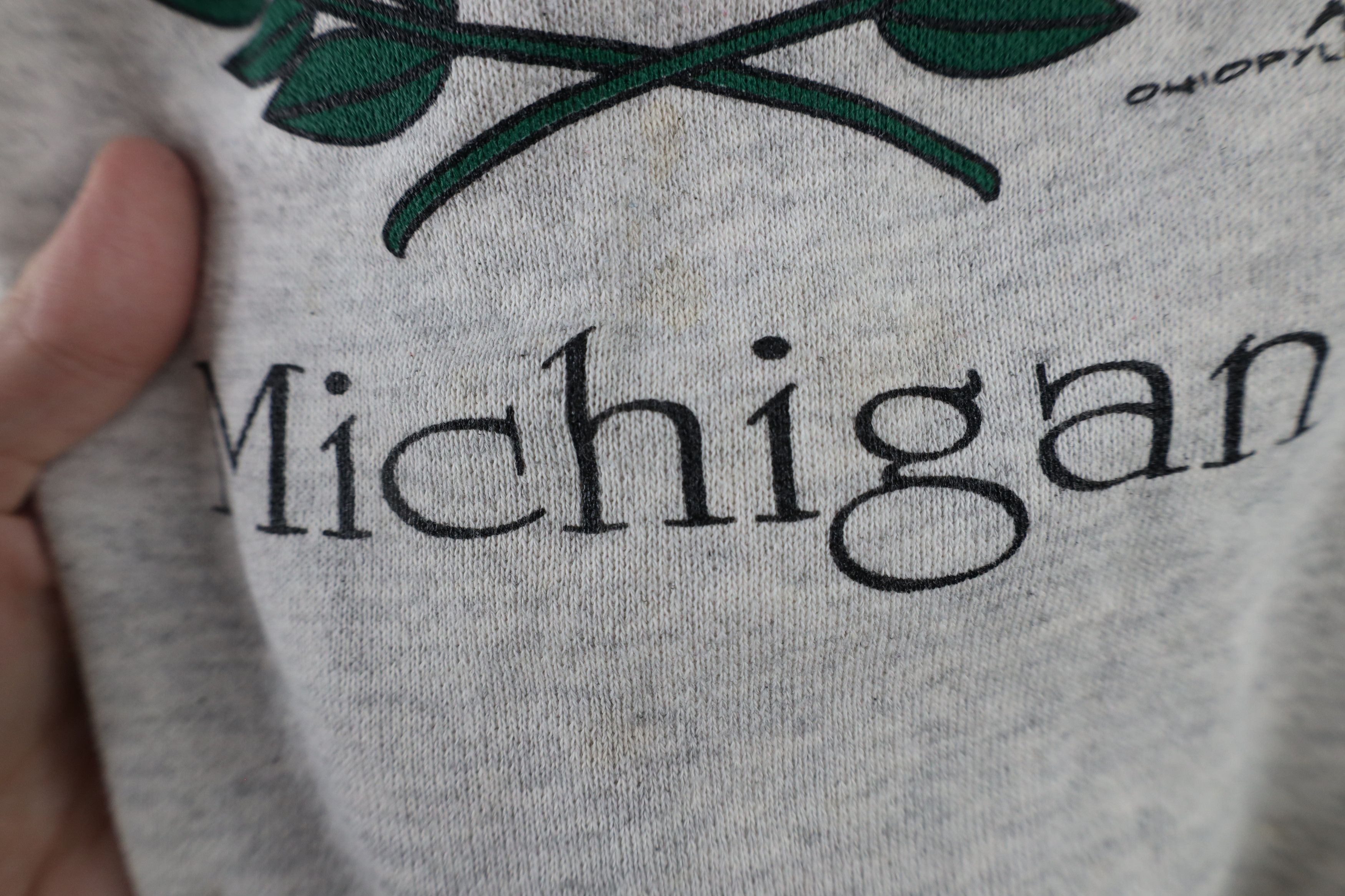 Vintage Vintage 90s Spell Out Lambertville Michigan Hoodie USA Size US L / EU 52-54 / 3 - 6 Thumbnail