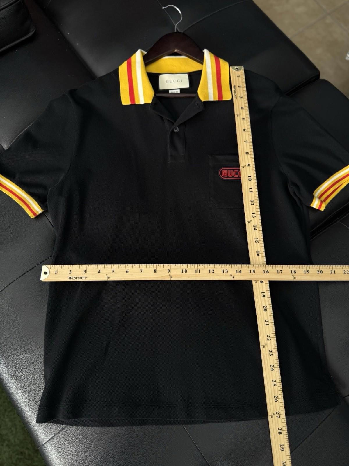 Gucci Gucci Polo T Shirt Black/Yellow Size XL $850 Retail Size US XL / EU 56 / 4 - 12 Thumbnail