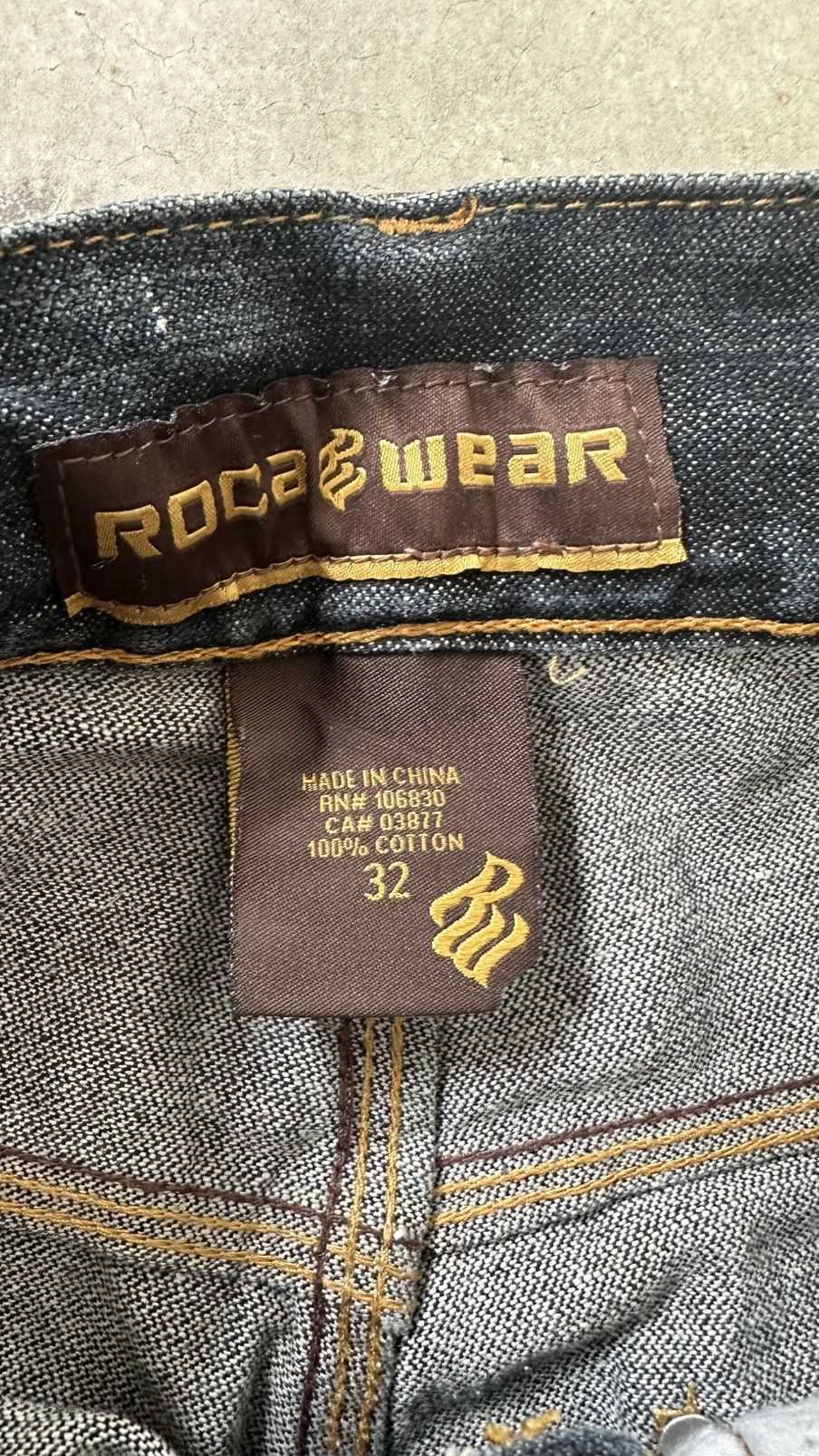 Rocawear VINTAGE ROCAWEAR DOTS POCKET JEANS Size US 33 - 8 Thumbnail