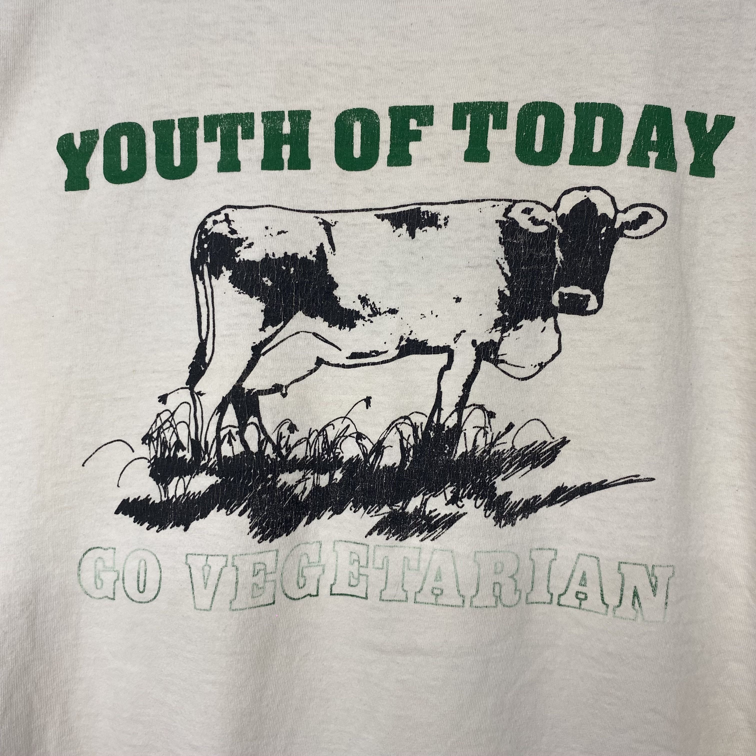 Band Tees YOUTH OF TODAY GO VEGETERIAN Revelation Records Rare Size US XL / EU 56 / 4 - 2 Thumbnail