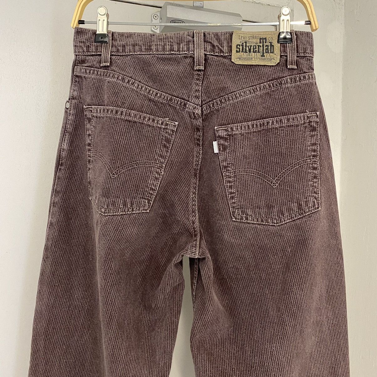 Levi's Vintage 1995 Levis Silvertab Damson Loose Peg Leg Jeans Size US 28 / EU 44 - 12 Thumbnail