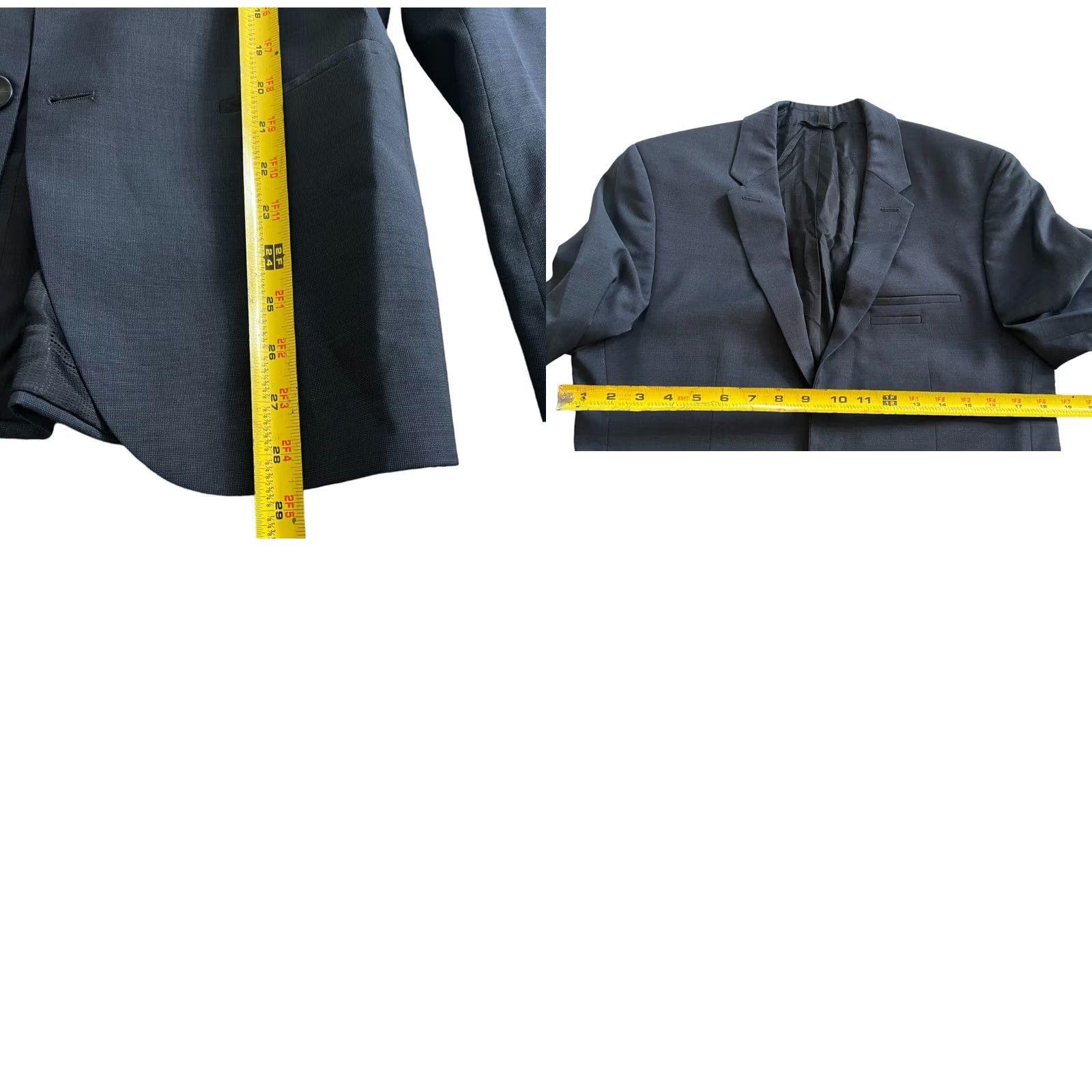 Hugo Boss Hugo Boss Mens Suit Jacket Blue 38 Long 2-Button Closure Long Sleeve Coat/Two-Button Jacket Size US M / EU 48-50 / 2 - 8 Thumbnail
